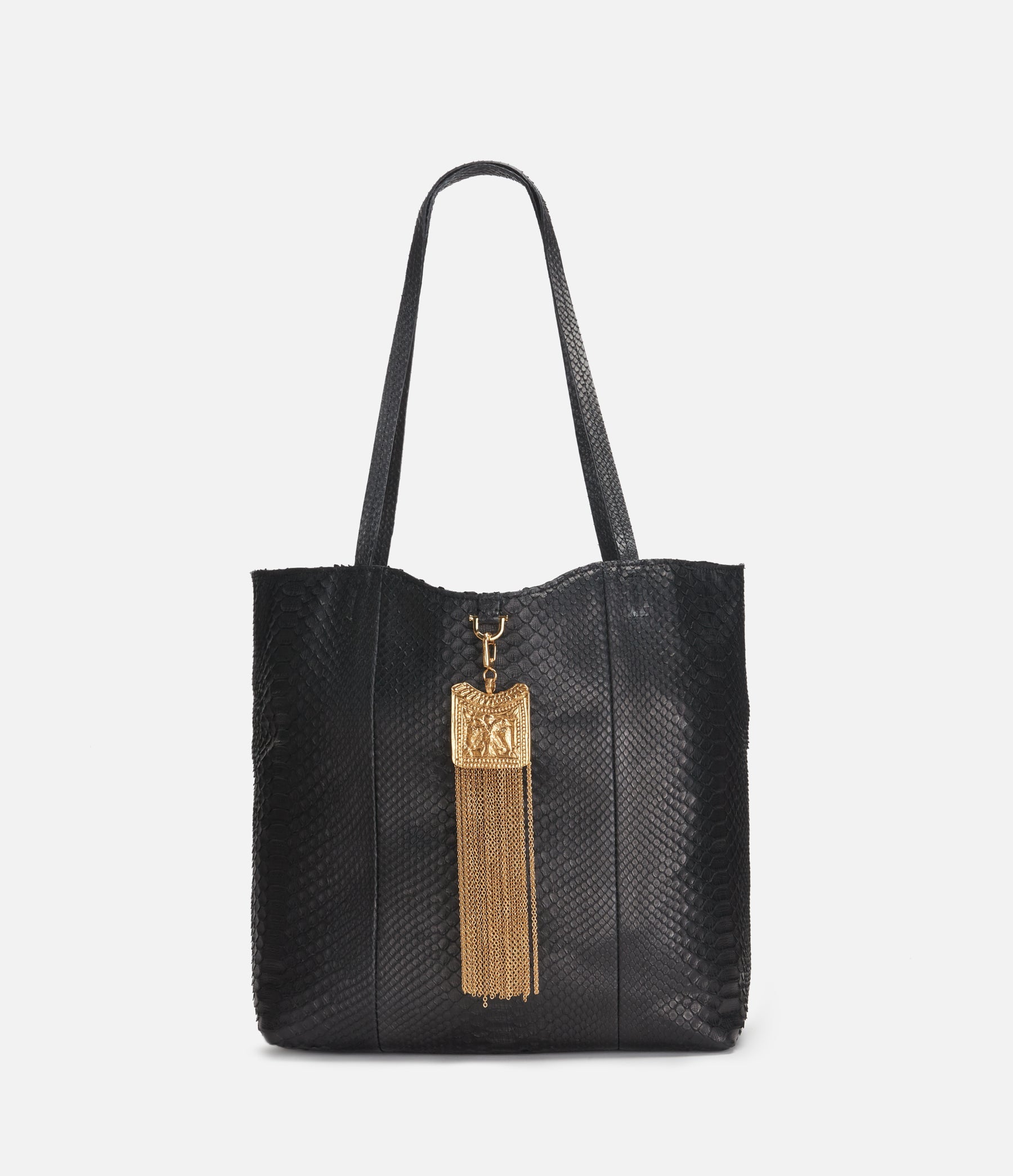 Double Eagle Tassel Charm - Silver