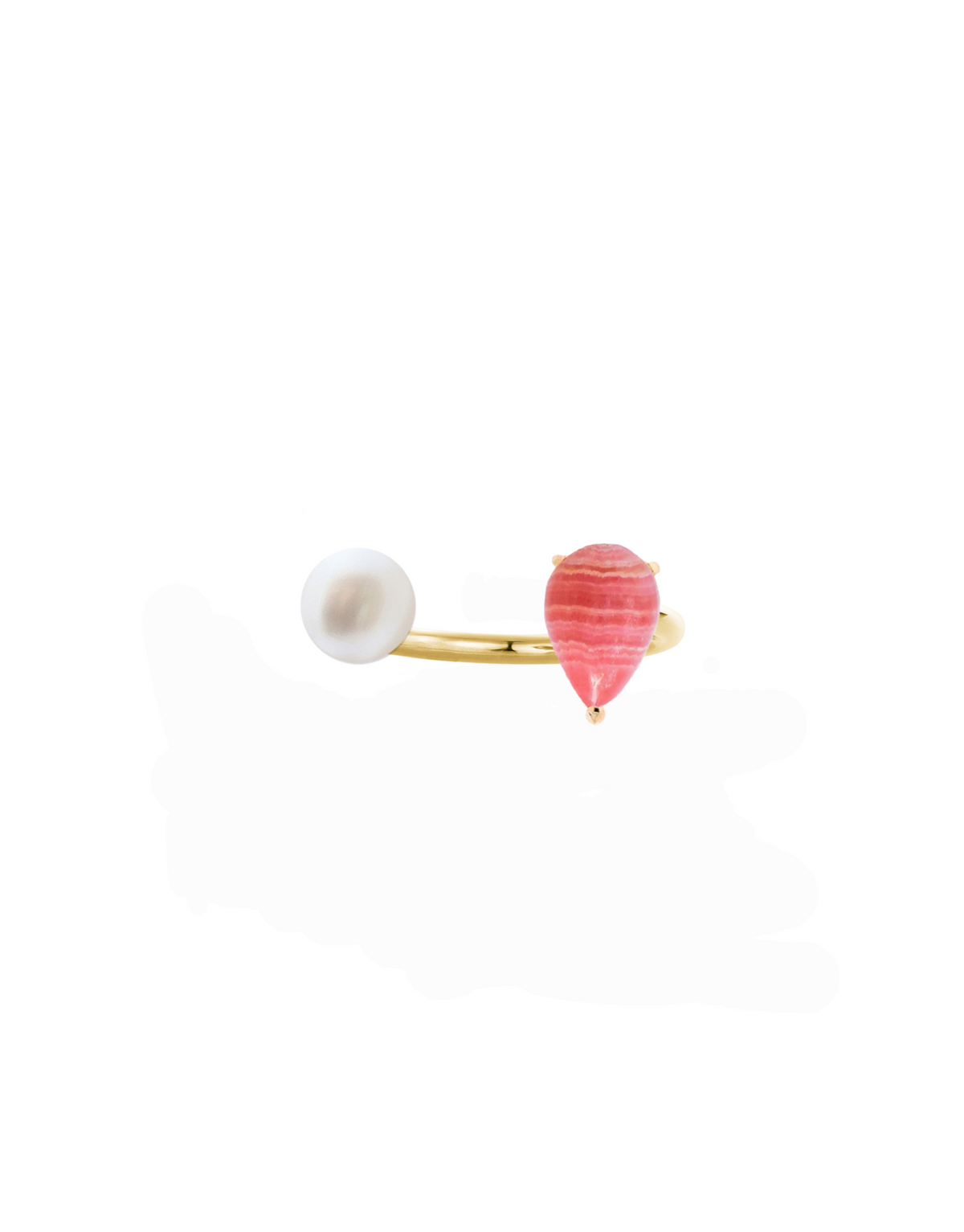 DOUBLE PEAR PEARL RING