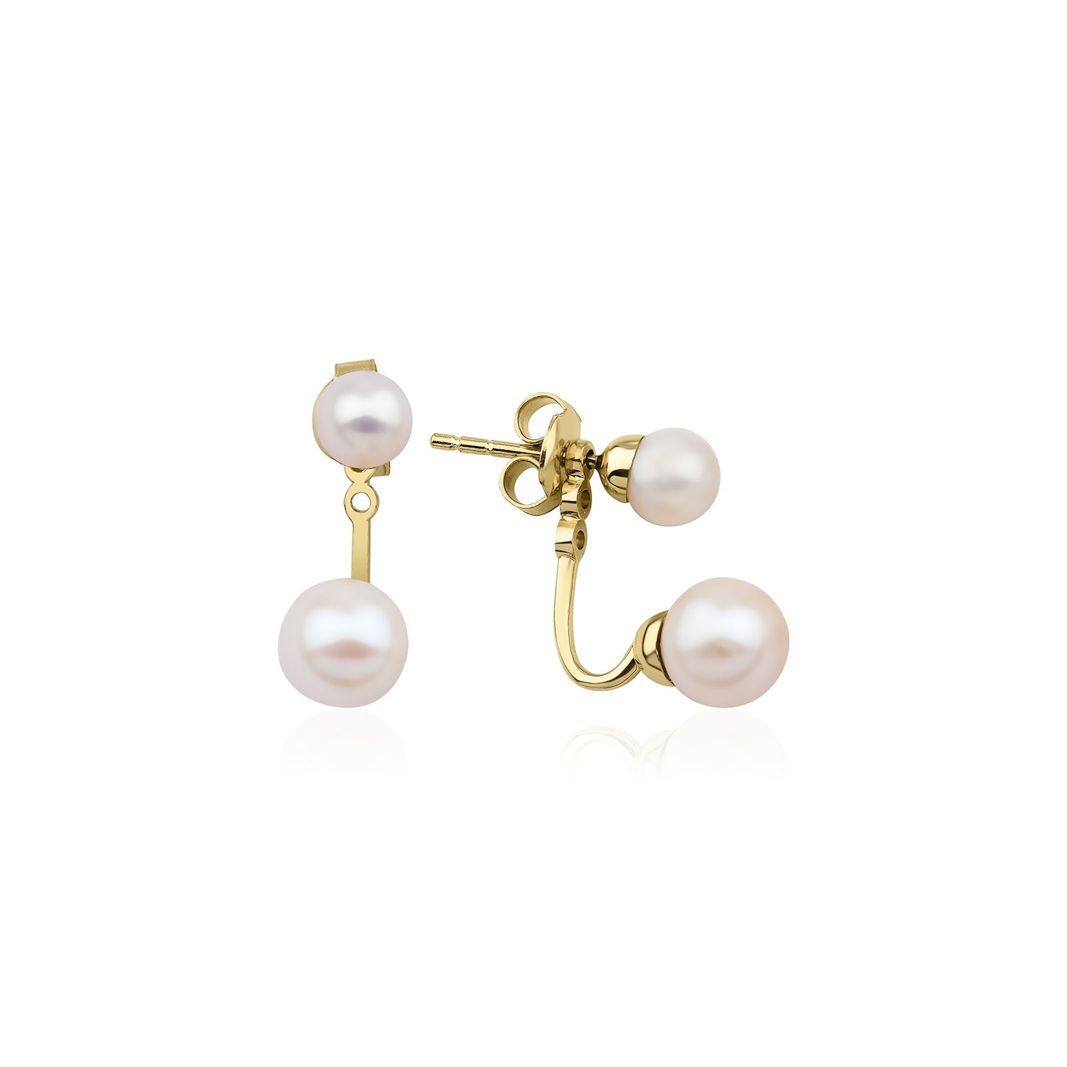 Double Pearl Ear Jacket