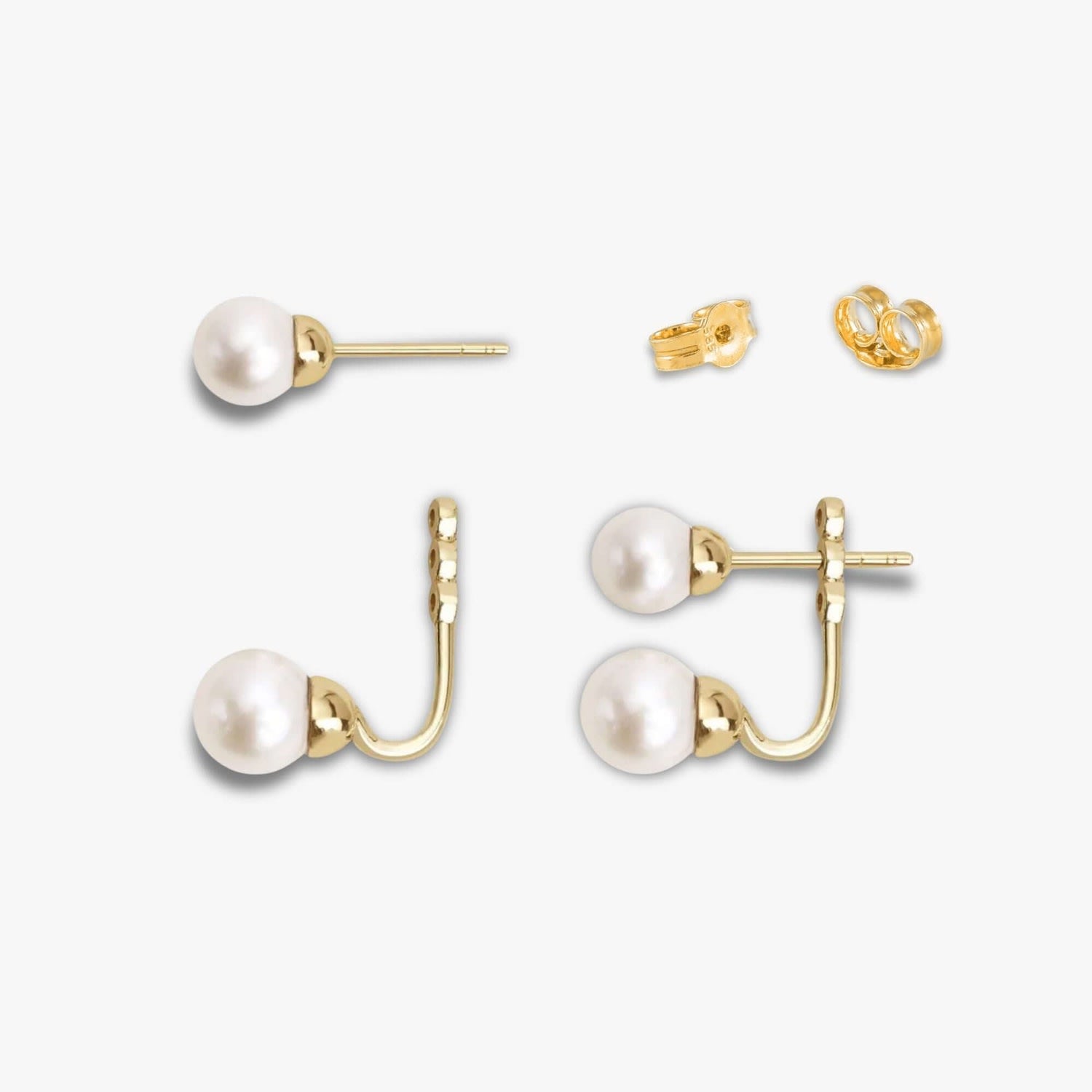 Double Pearl Ear Jacket