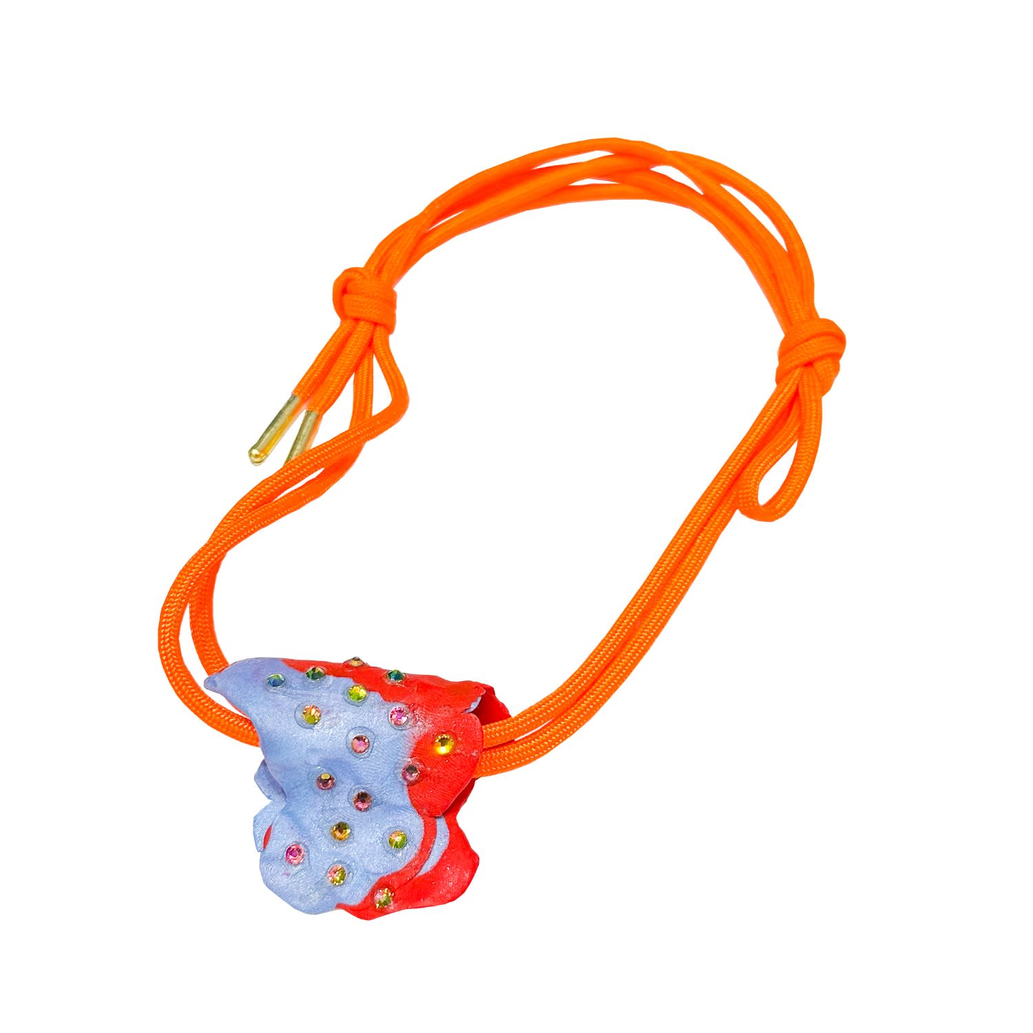 Double Strand Orange Razzle Choker