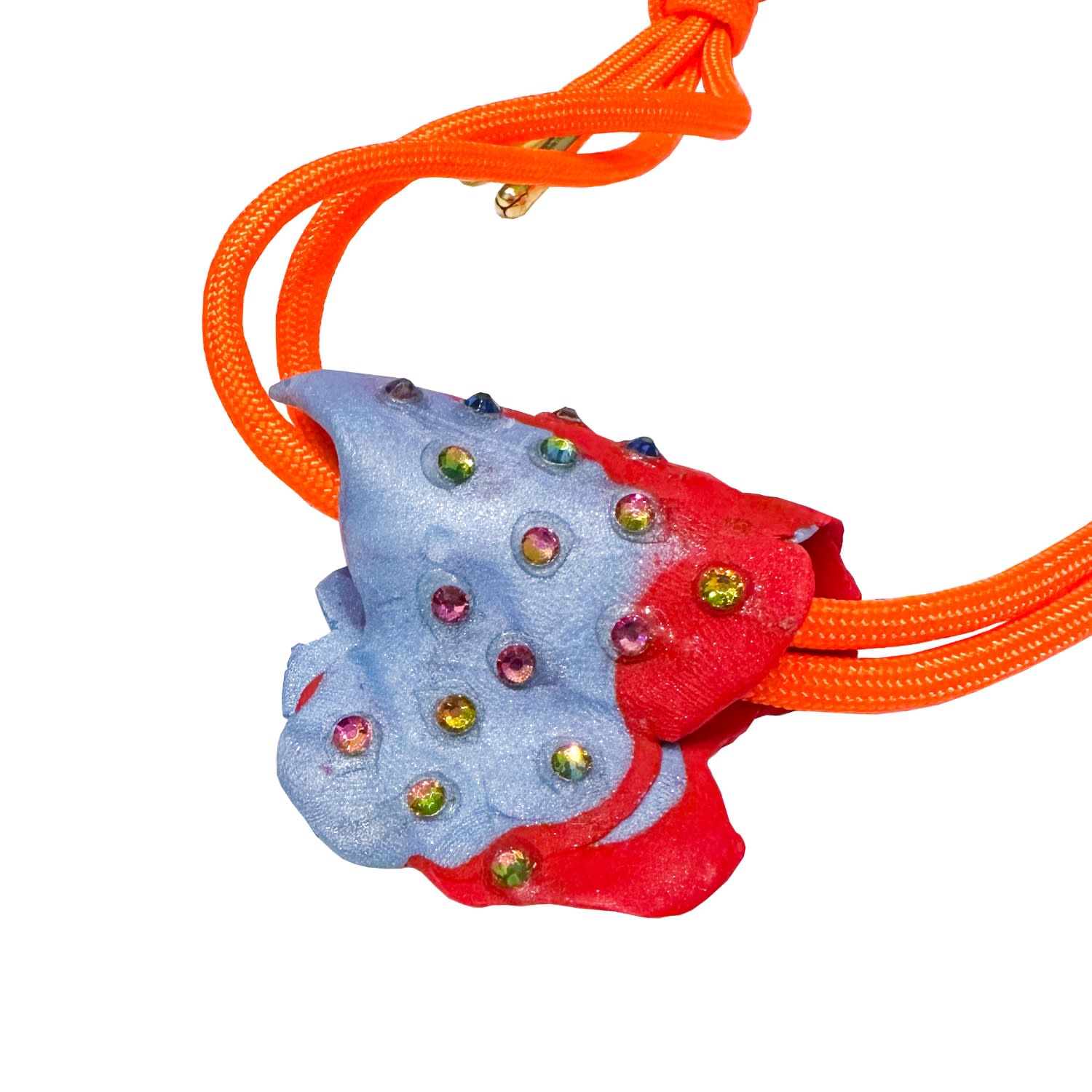 Double Strand Orange Razzle Choker