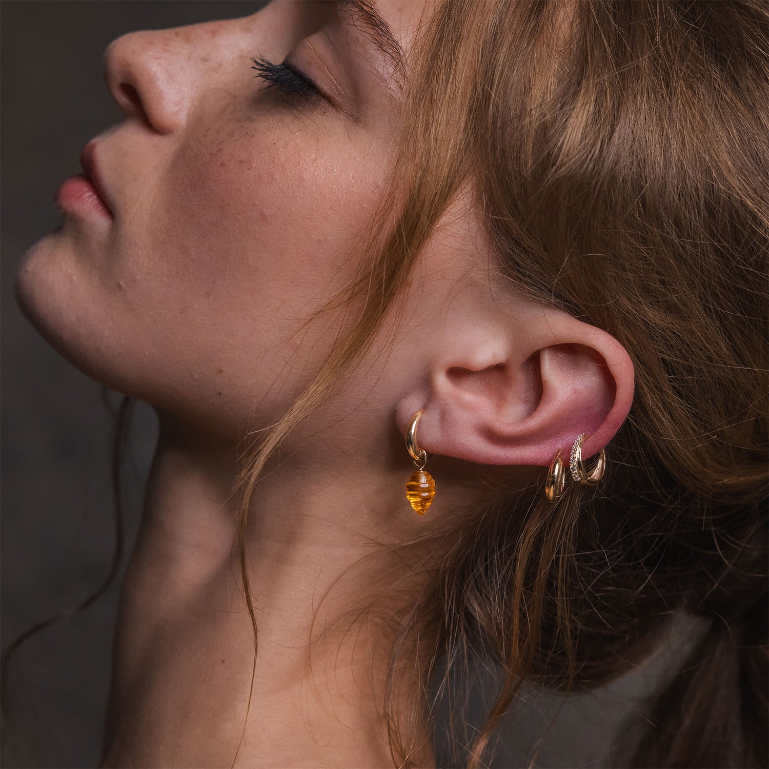 Piccolo Gold Vermeil Huggie Hoops