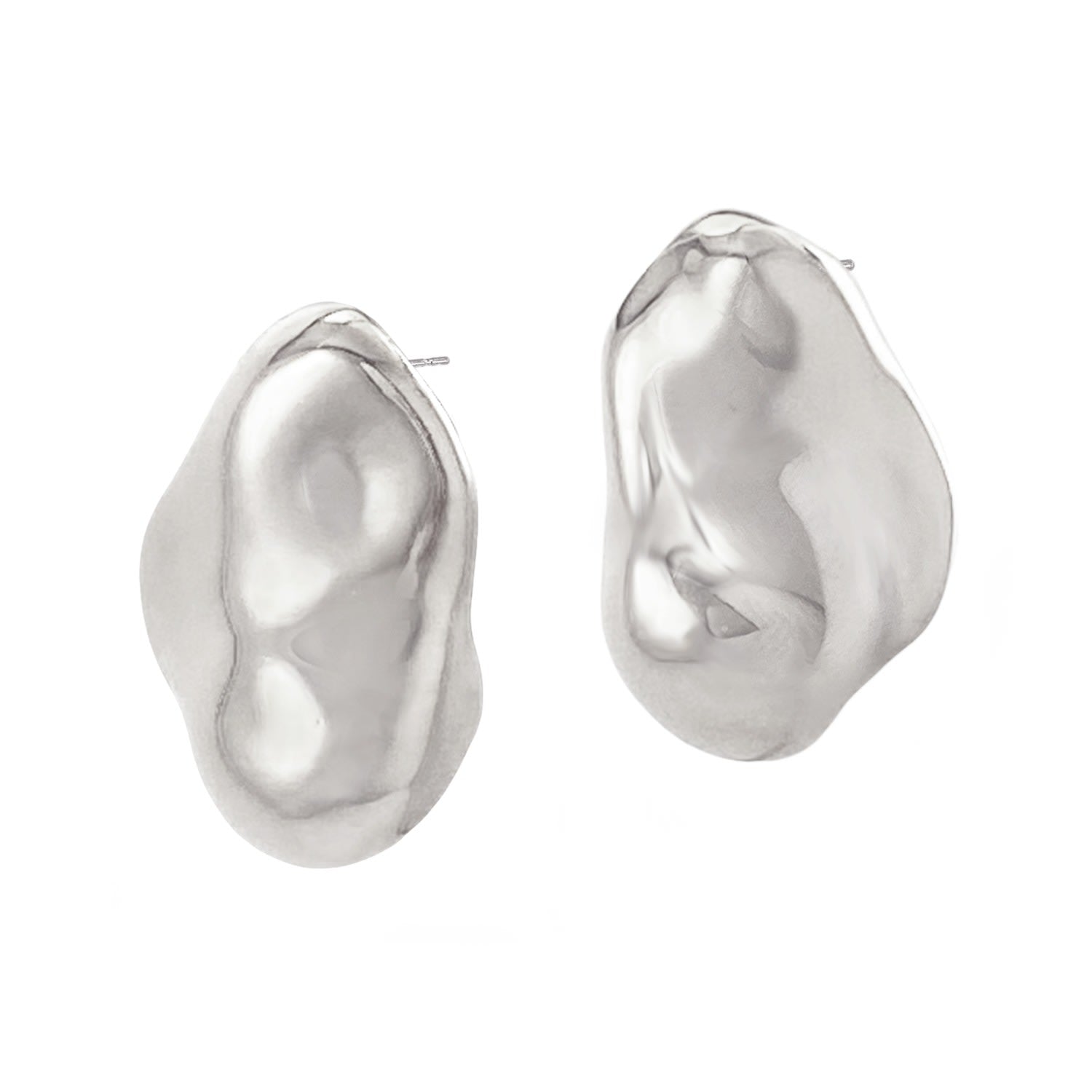 Molten Studs Silver