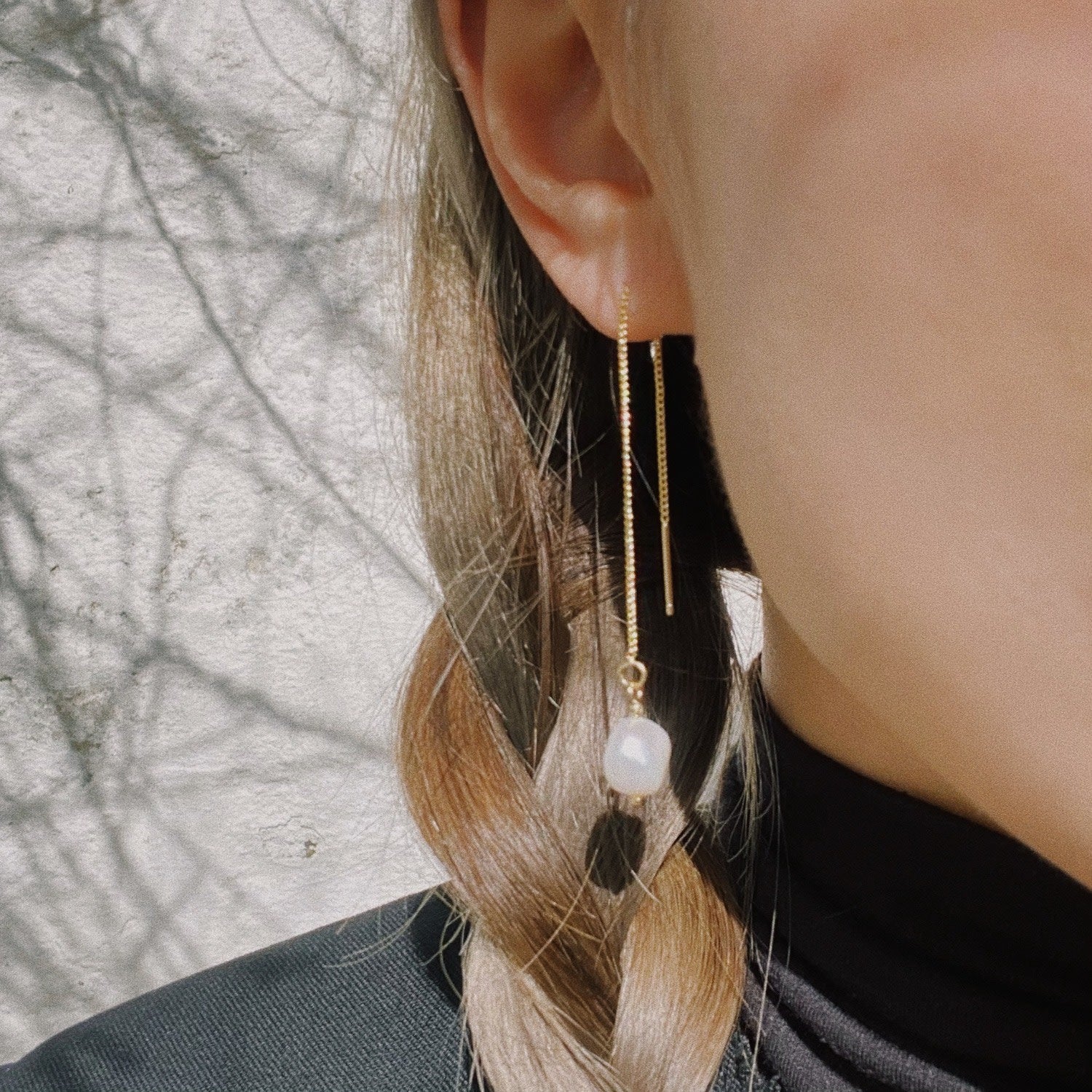 Pearl Threader Earrings