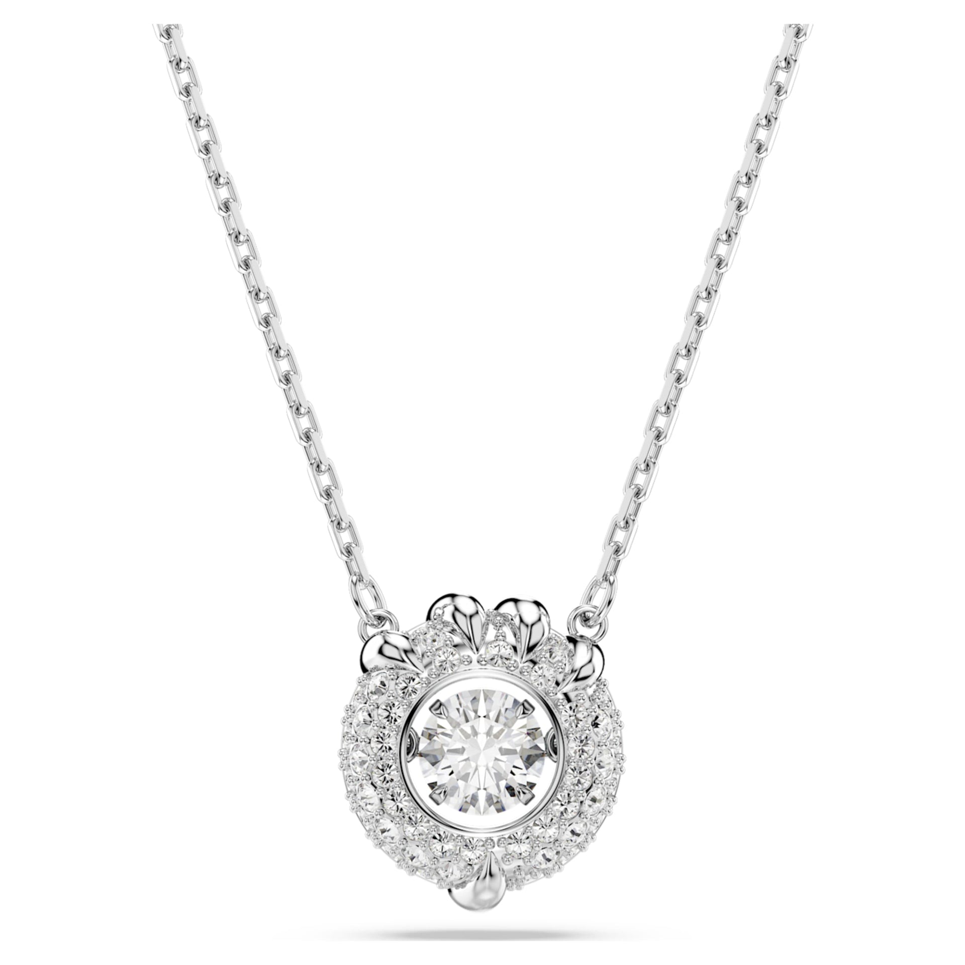 DRAGON PHOENIX PENDANT DRAGON S CLAW WHITE RHODIUM PLATED