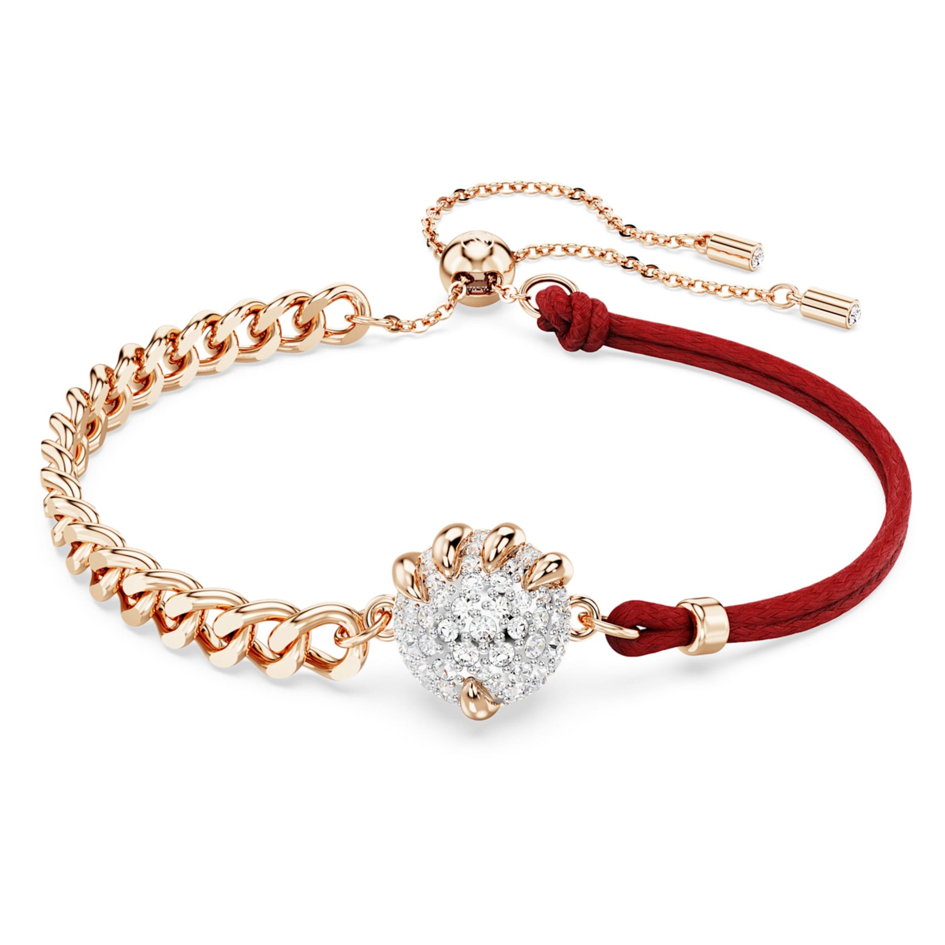 DRAGON AND PHOENIX BRACELET DRAGON S CLAW RED MIXED METAL FINISH