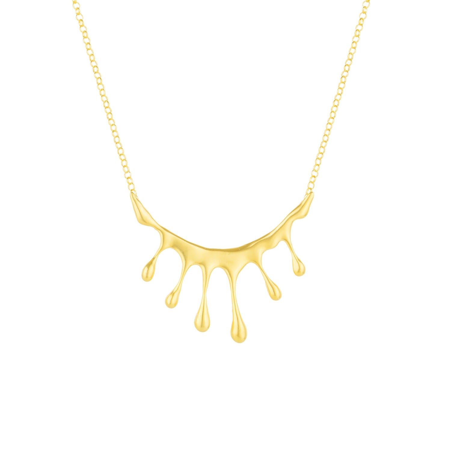 Dripping Gold Large Melting Necklace