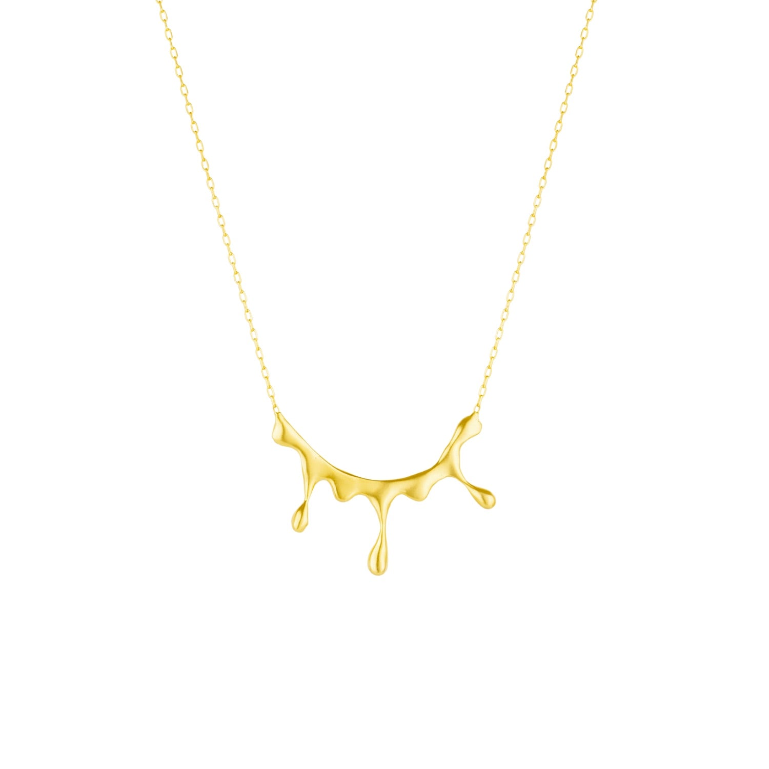 Dripping Gold Melting Necklace