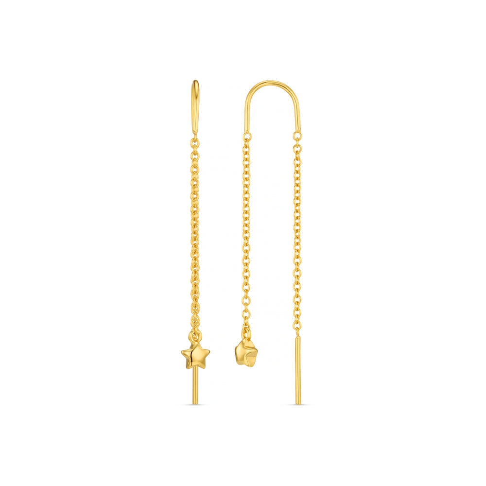 Star Charm Thread Through Earrings