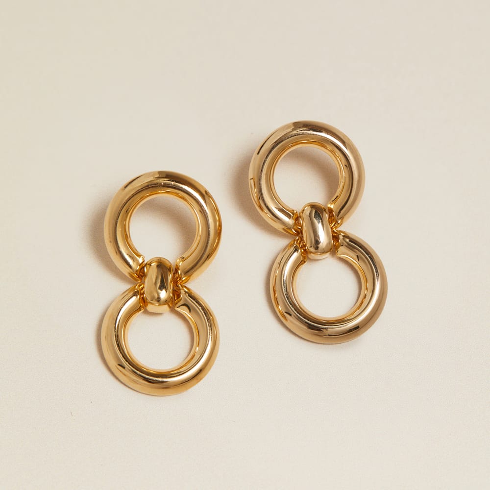 Vintage Twin Hoop Drop Earrings