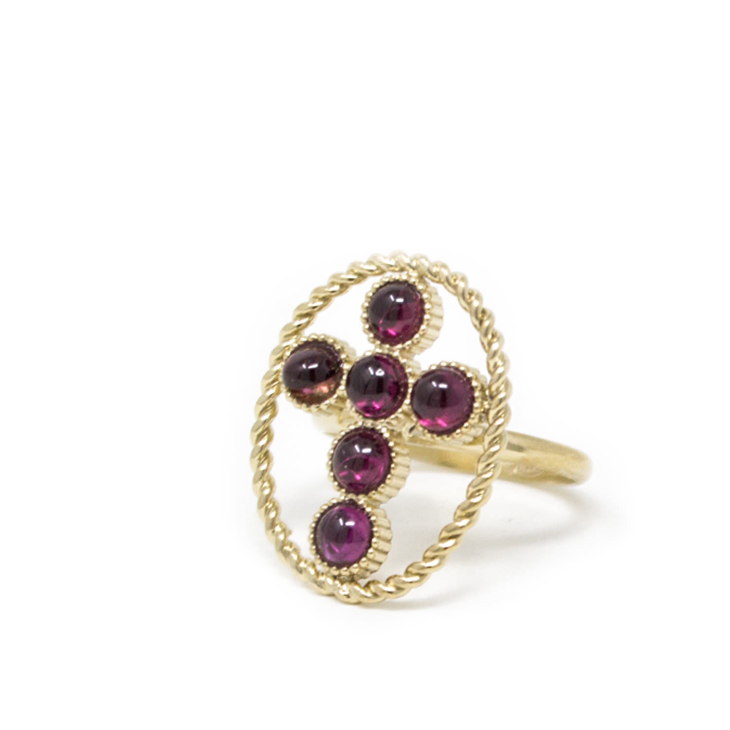 Hope Gold-Plated Rhodolite Ring