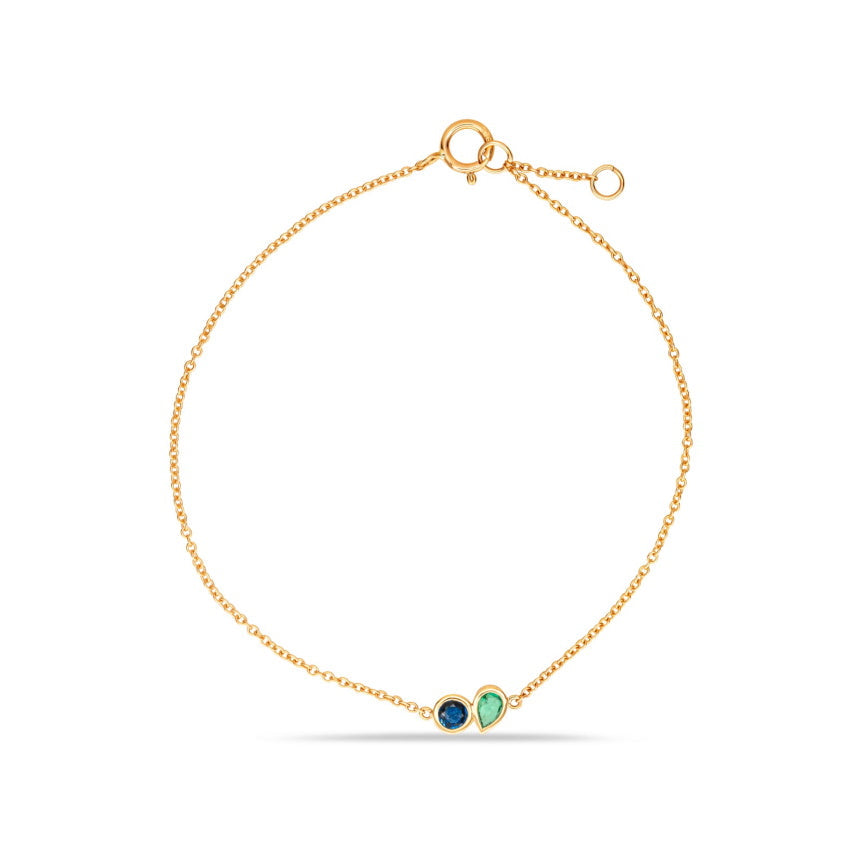 Two Birthstone Bracelet