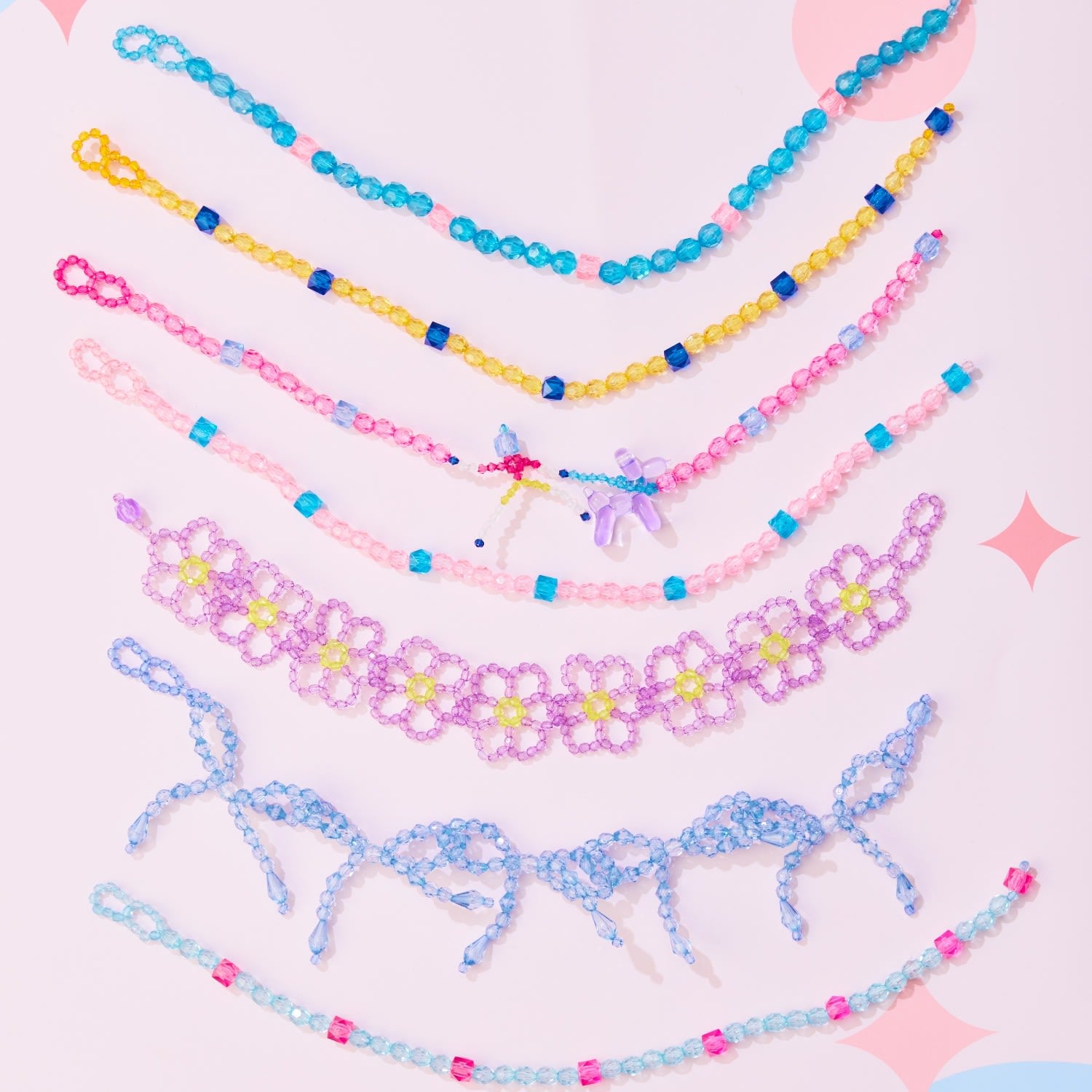 Ducky Yellow Daily Wear Carnival Bead Necklace