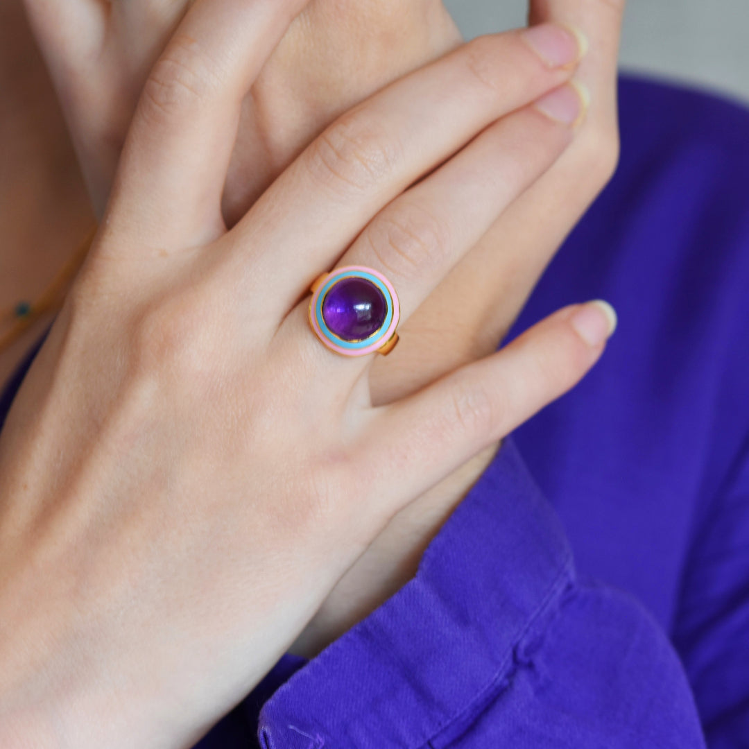 Duomo Ring In Purple
