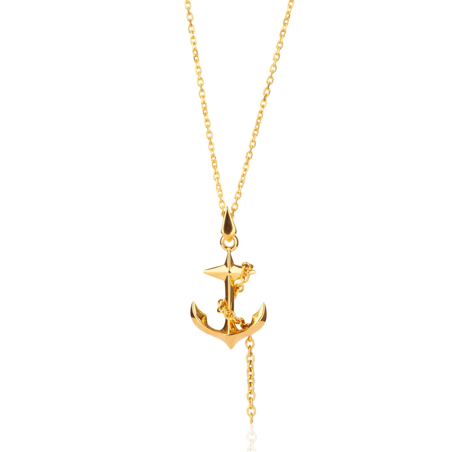 Black Sea Gold Anchor Pendant