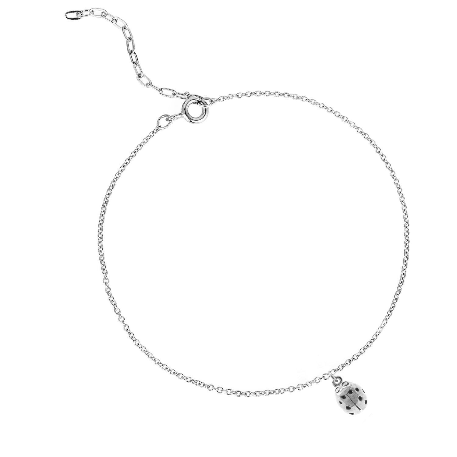 Ladybird Bracelet - Silver - Wings Closed