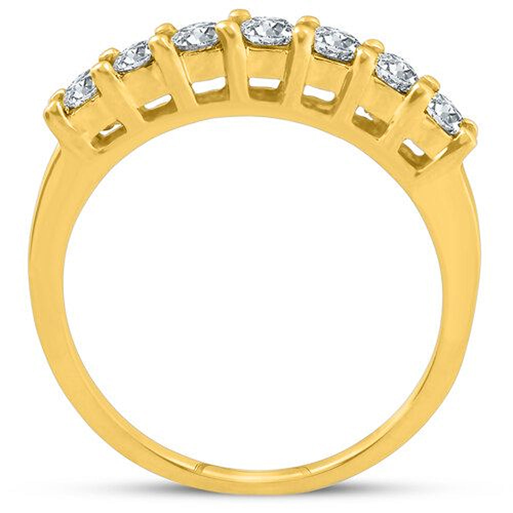 5/8 ct 14K Yellow Gold Lab Created Diamond Anniversary Wedding Ring