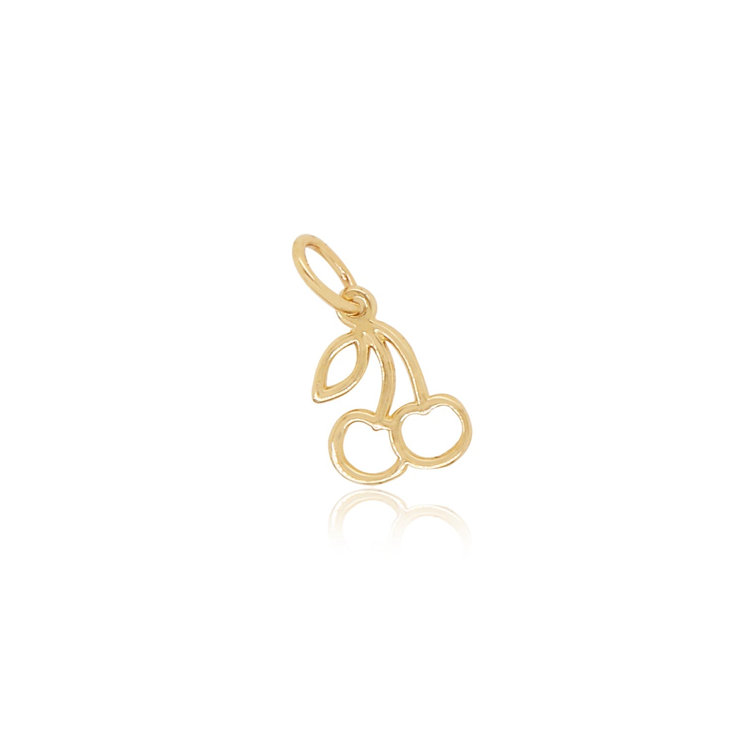 Mini Gold Cherry Charm