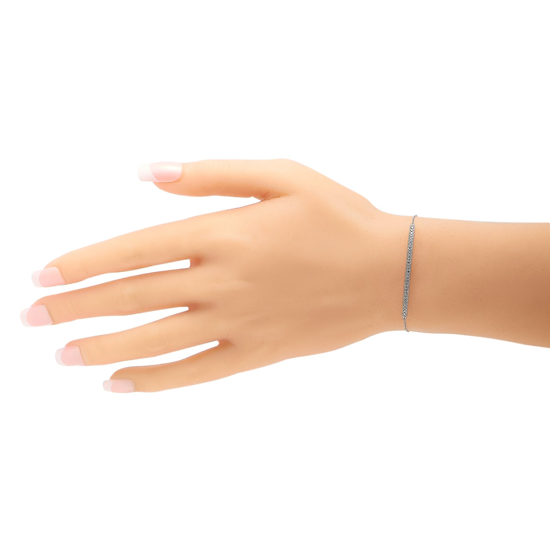 LB Exclusive 14K White Gold 0.25ct Diamond Bracelet