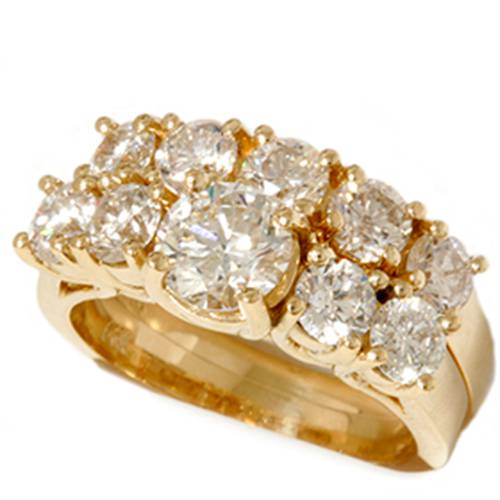 2 1/2ct Round Diamond Matching Wedding Set 14K Gold