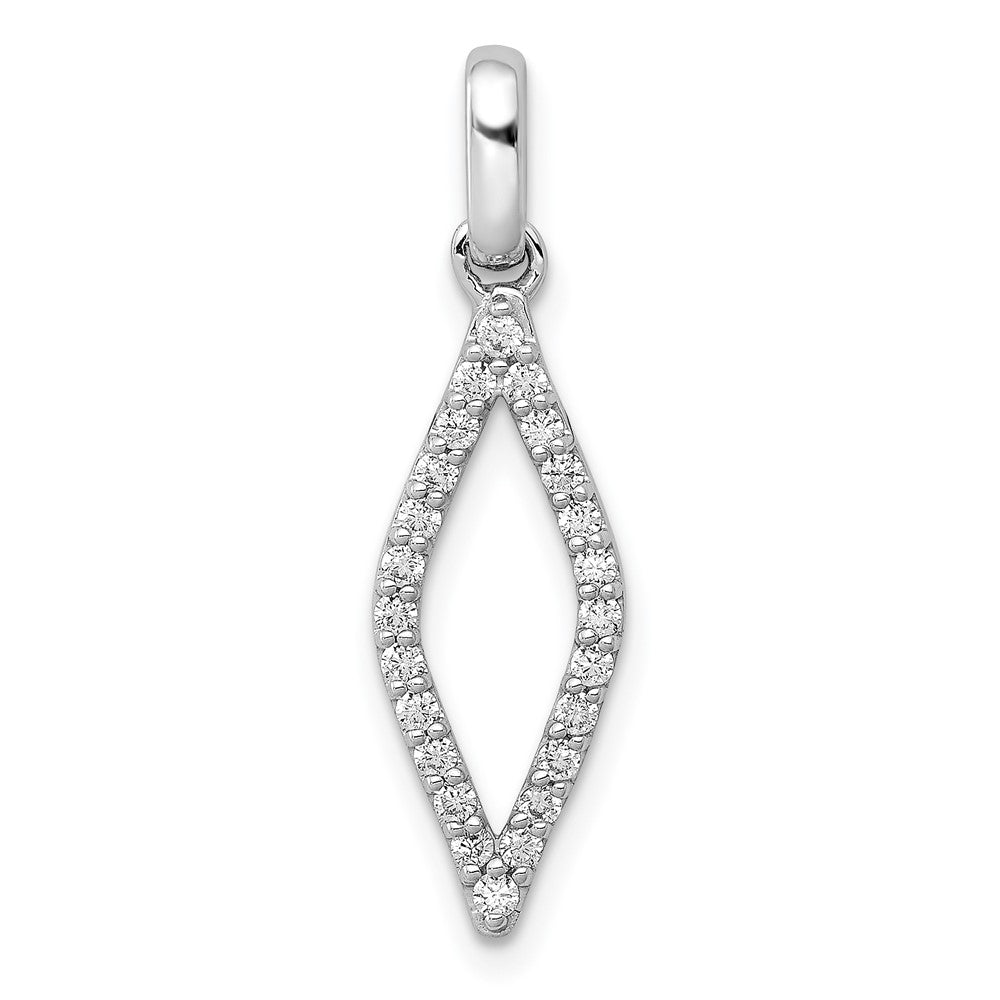 14K White Gold Lab Grown Diamond Fancy Pendant (0.25ct VS G-H)