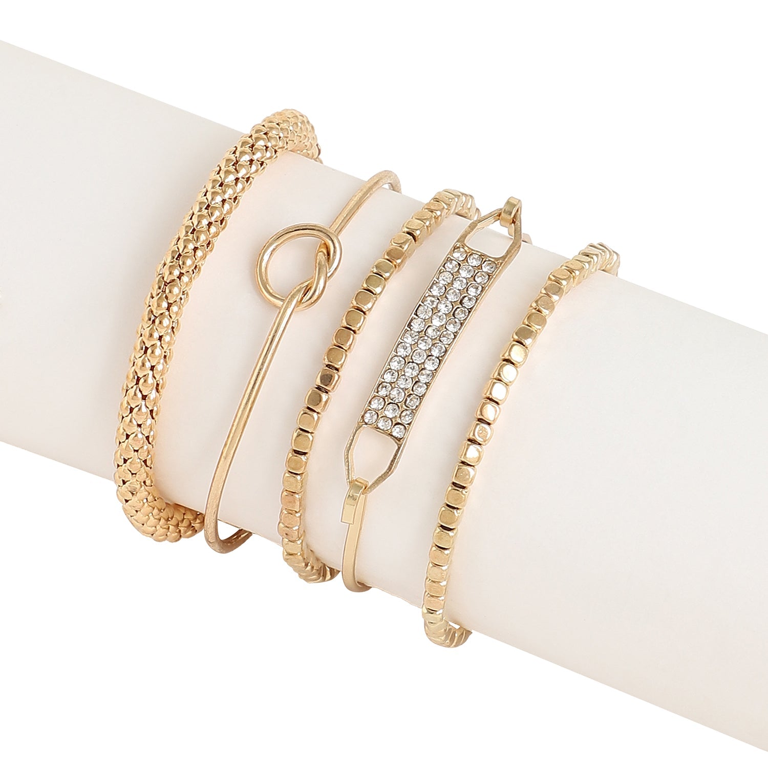 Gold Plated Designer Stone Casual Bracelet For Women