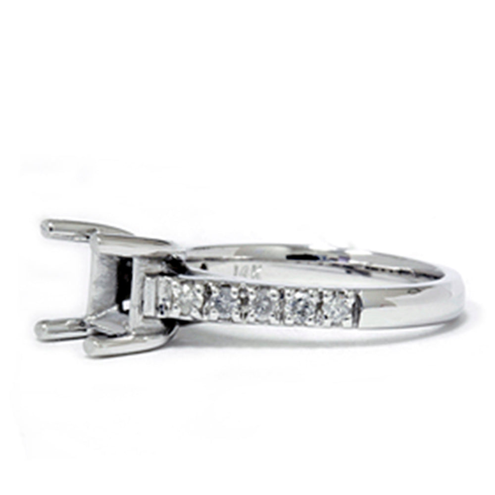 Diamond Semi Mount Engagement Setting Mounting 14K Ring