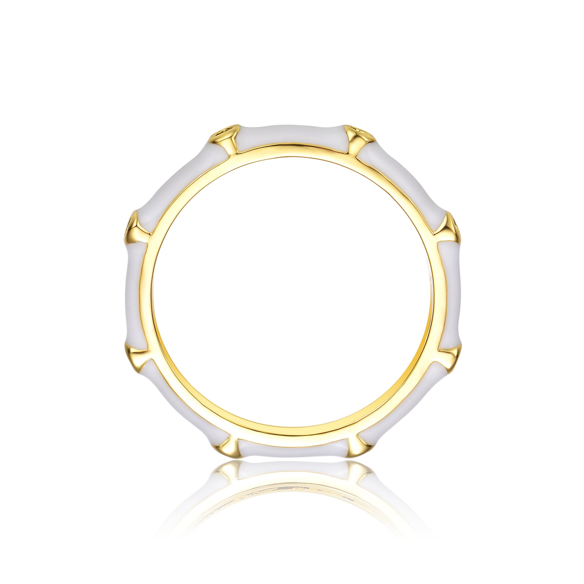 Rg 14k Gold Plated Bypass Petal Wave Ring