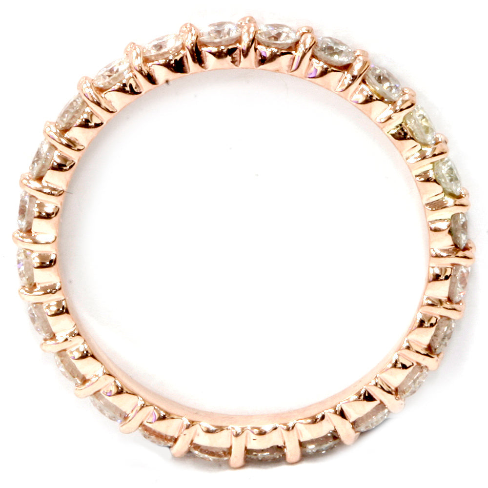 1ct Diamond Eternity Ring 14k Rose Gold