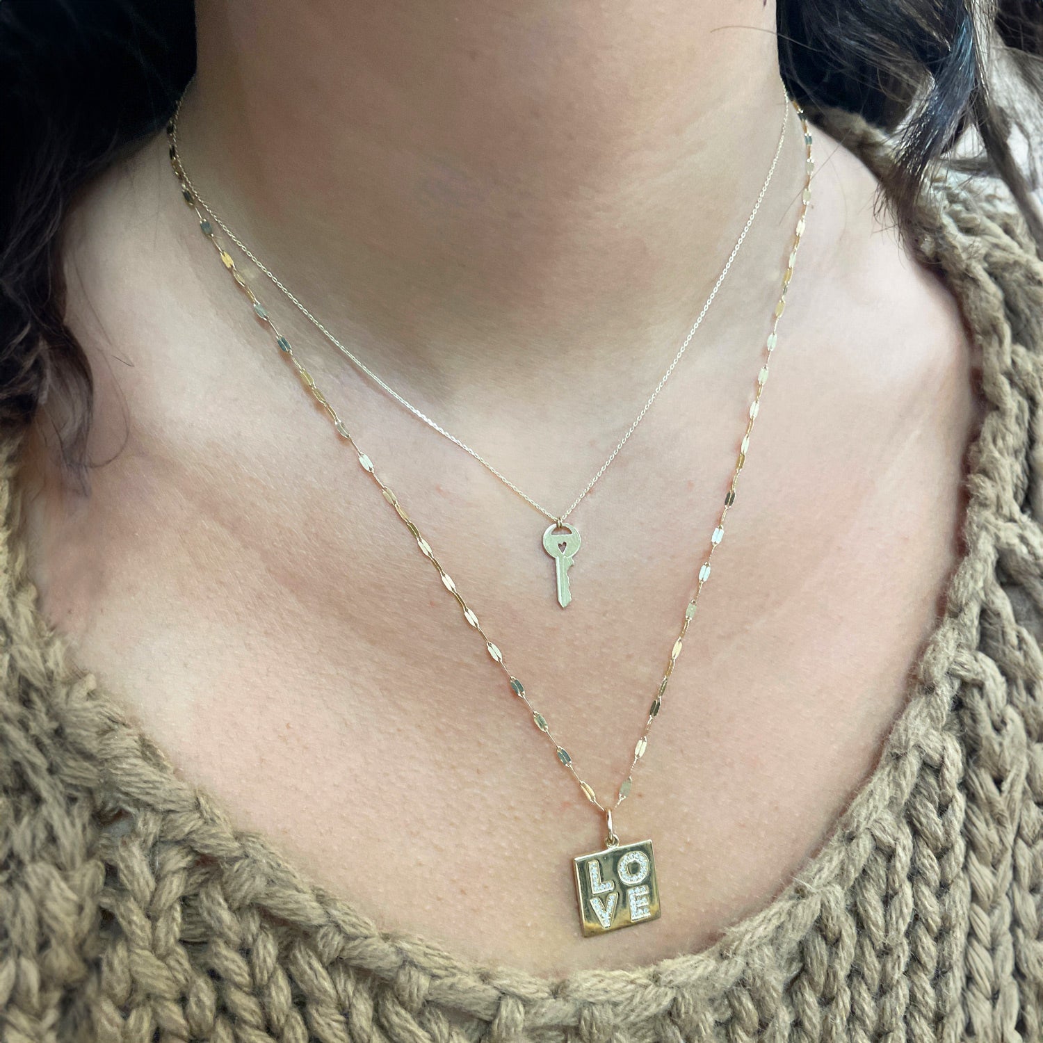 Diamond Square Love Charm