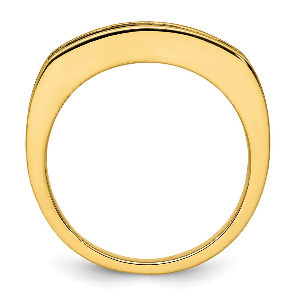 14k Yellow Gold Lab Grown Diamond Wedding Band Ring 1ct Clarity- VS Color- G-H