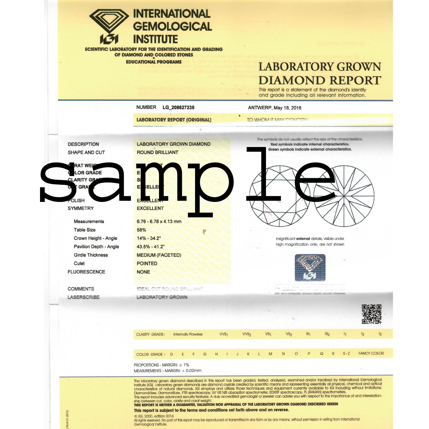 Certified 2.03Ct TW Diamond Studs Screw Back 14k White Gold Lab Grown