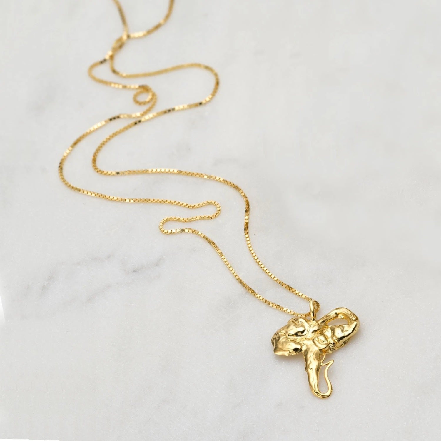 Euphoria Elephant Necklace 14K Gold