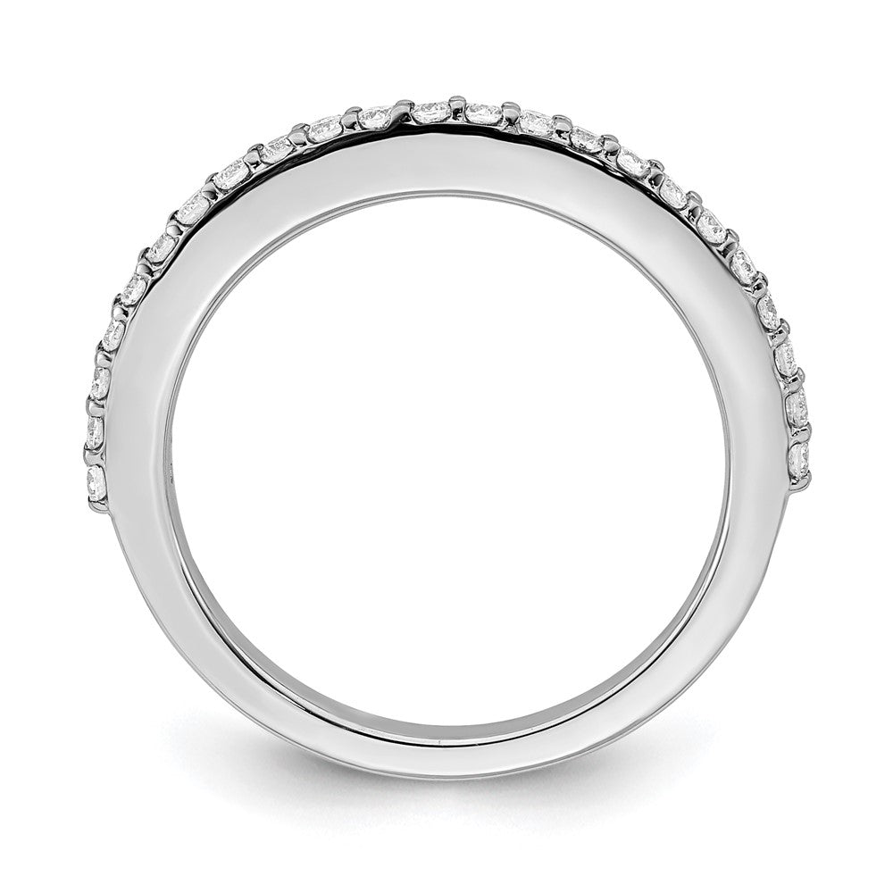 14k White Gold Lab Grown Diamond Wedding Band Ring 0.33ct Clarity- VS Color- D-E