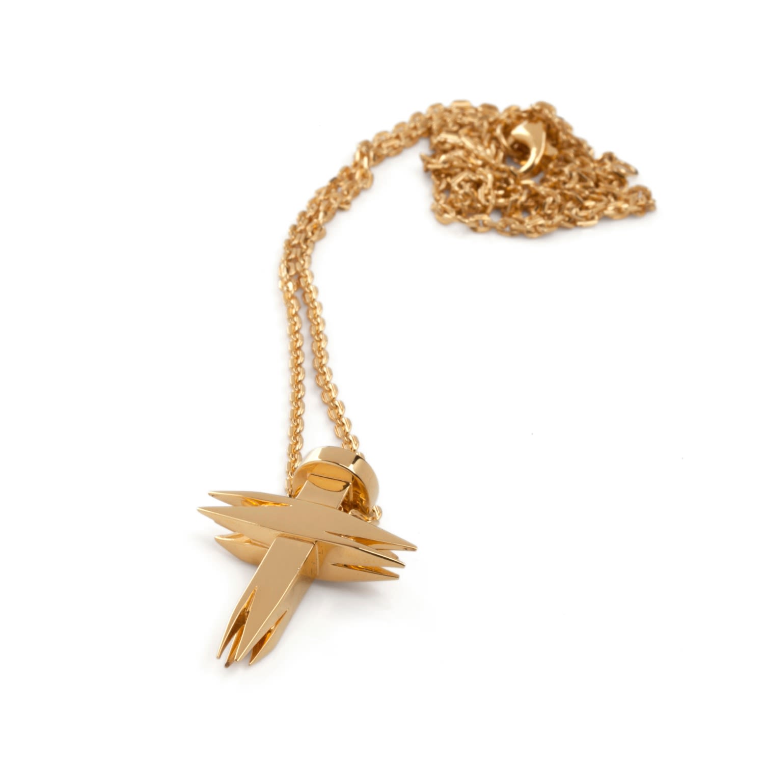 Nail & Cross Gold Pendant