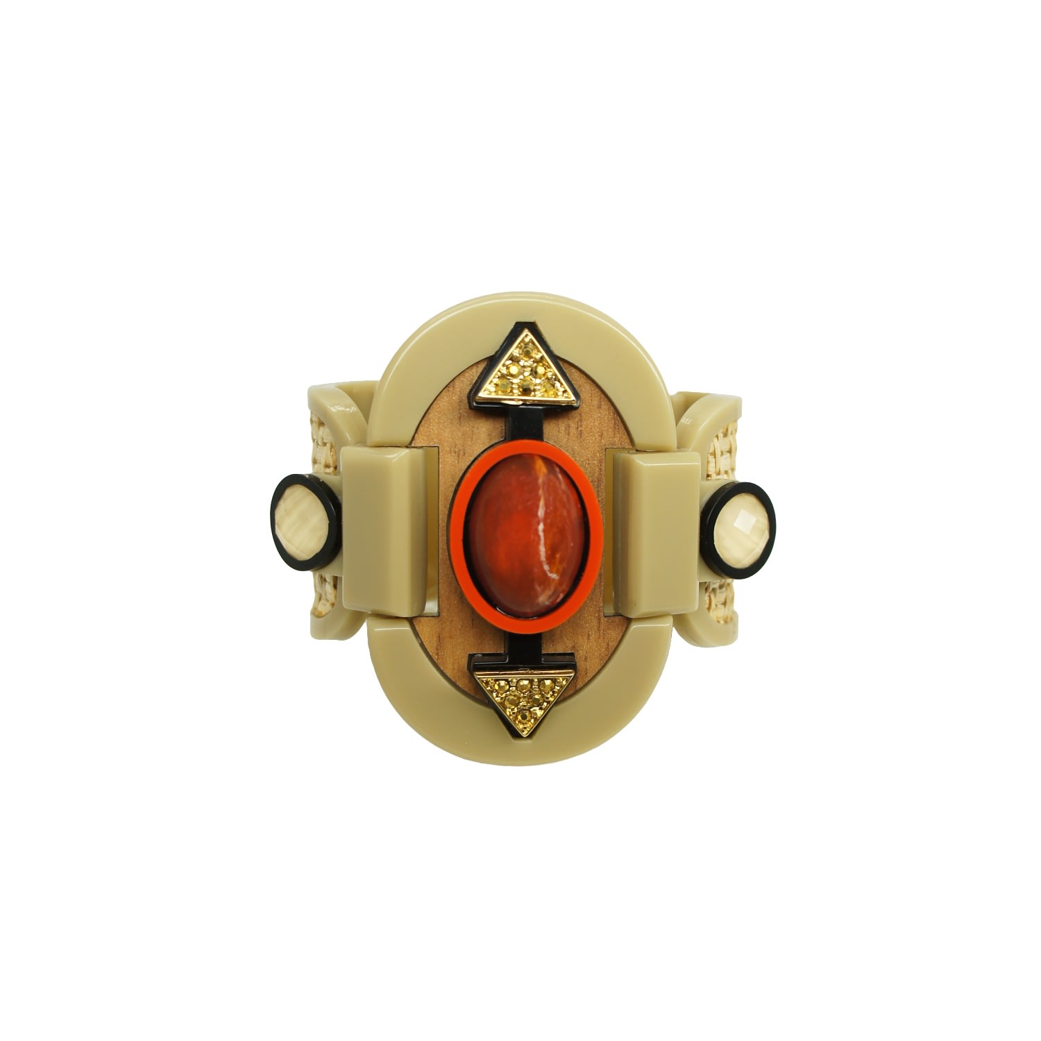 Handmade Acrylic Bracelet Ita Cream