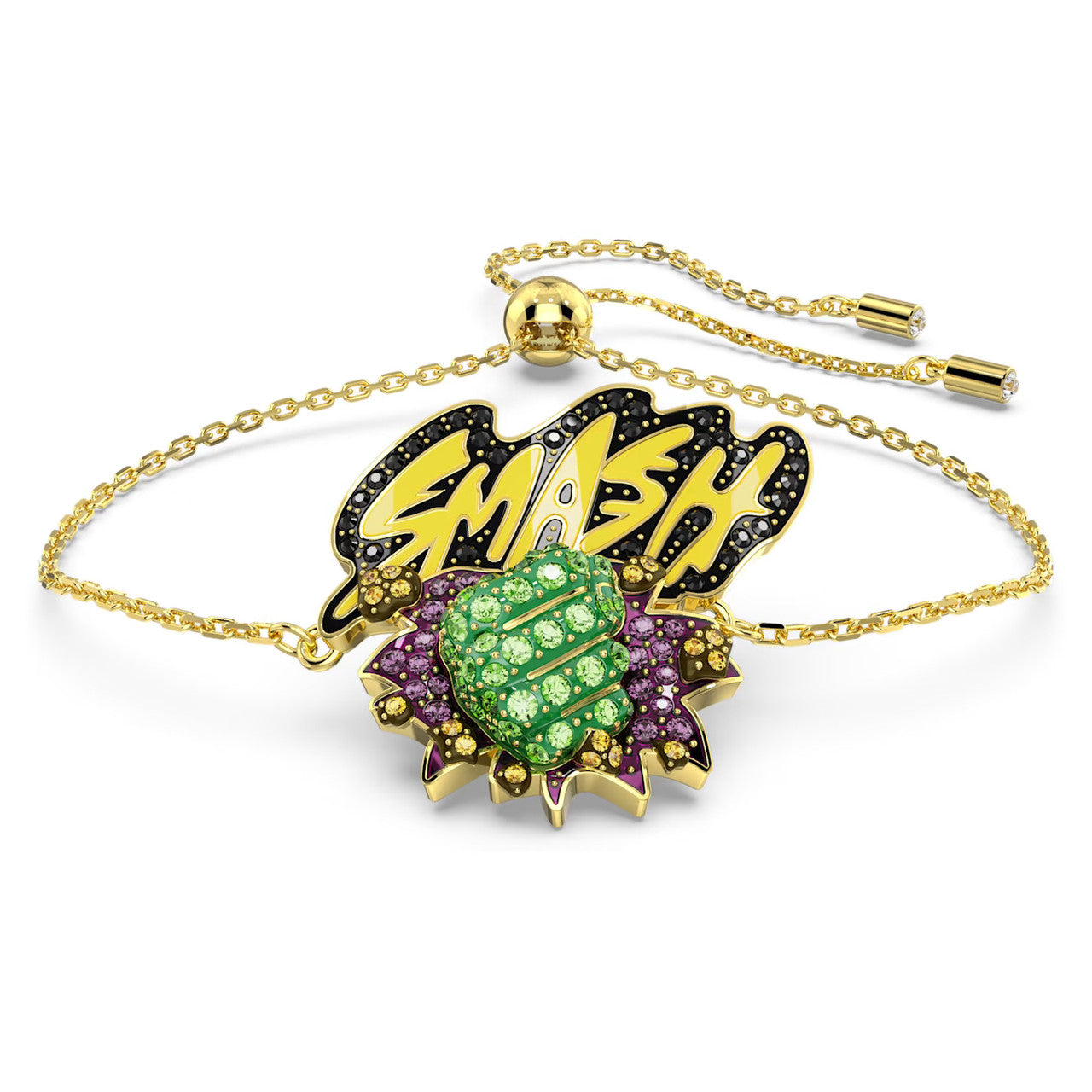 Swarovski Unisex Marvel Hulk Green Crystal Bracelet