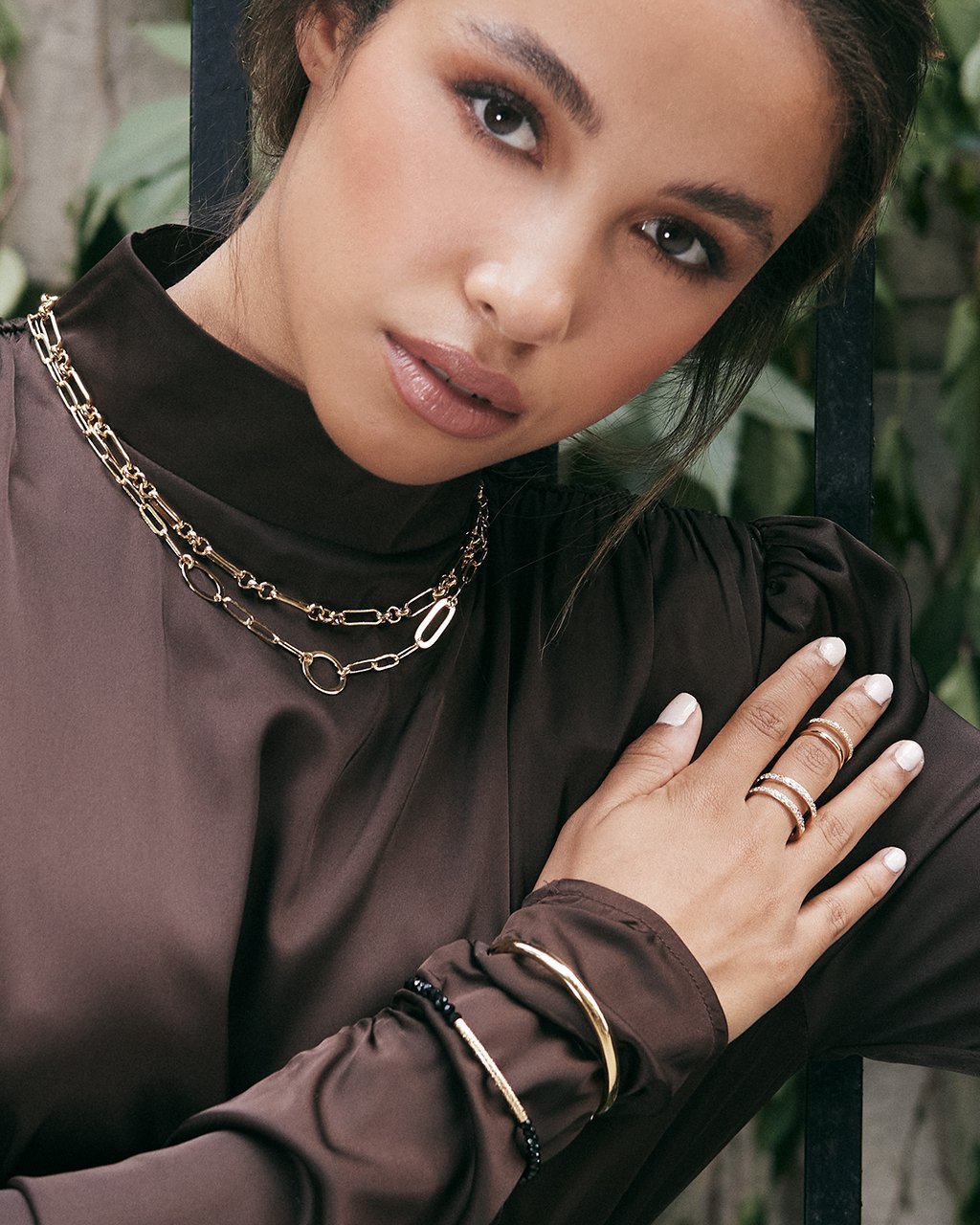 SHINE by Sterling Forever Stackable CZ Open Band & Midi Ring Set