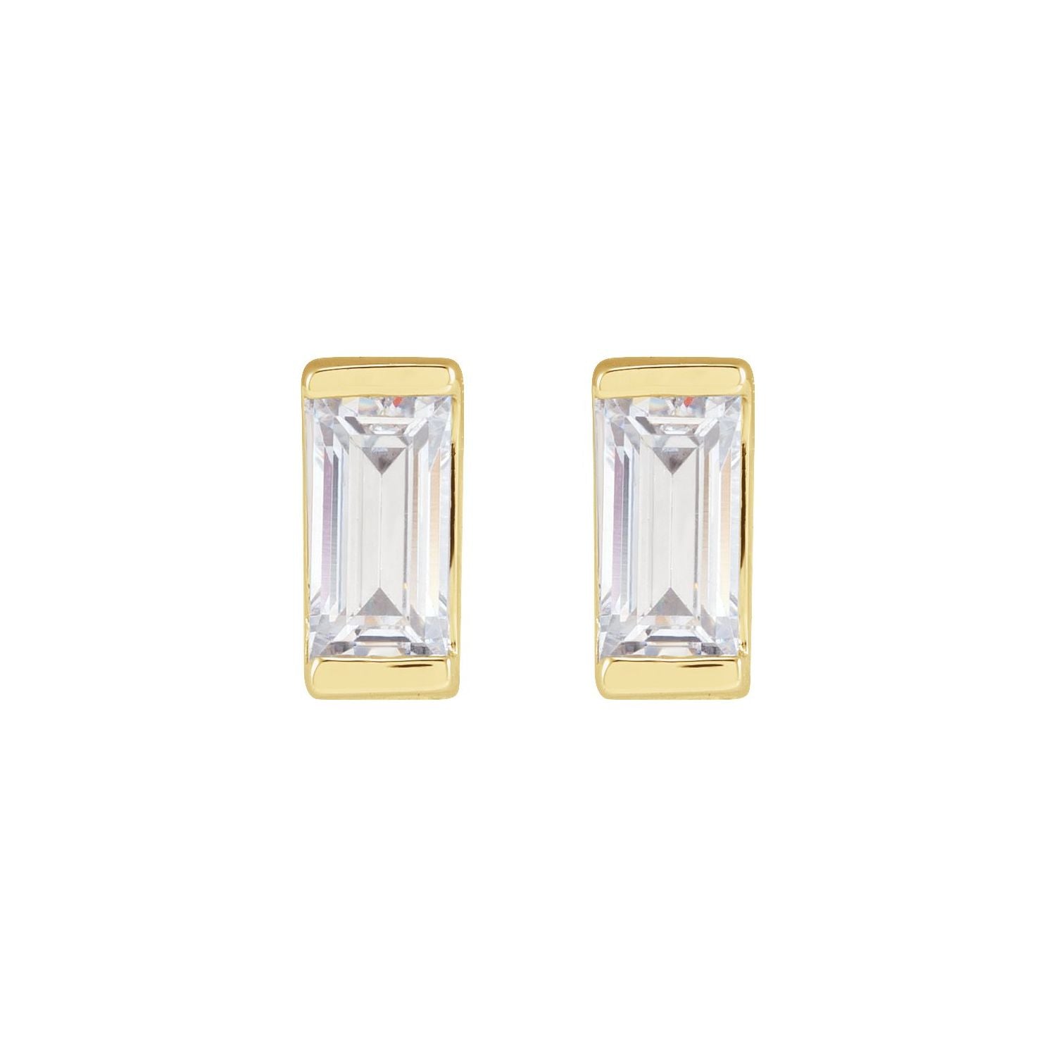 14K Gold 3/8ct Lab-grown Diamond Earrings Clarity VS Color G-H