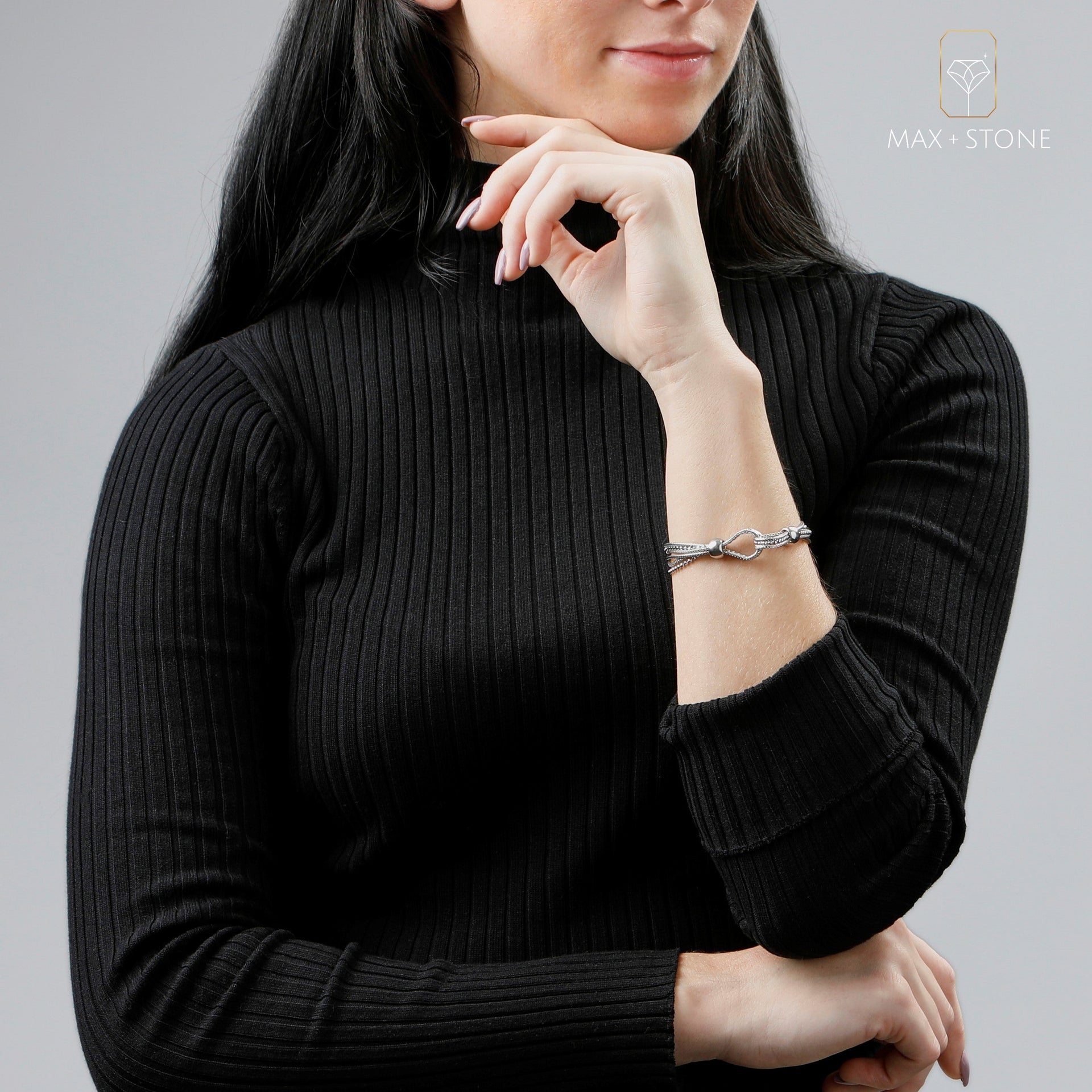 Sterling Silver Mesh Bracelets with Lobster Claw Clasp 7.5 Inch