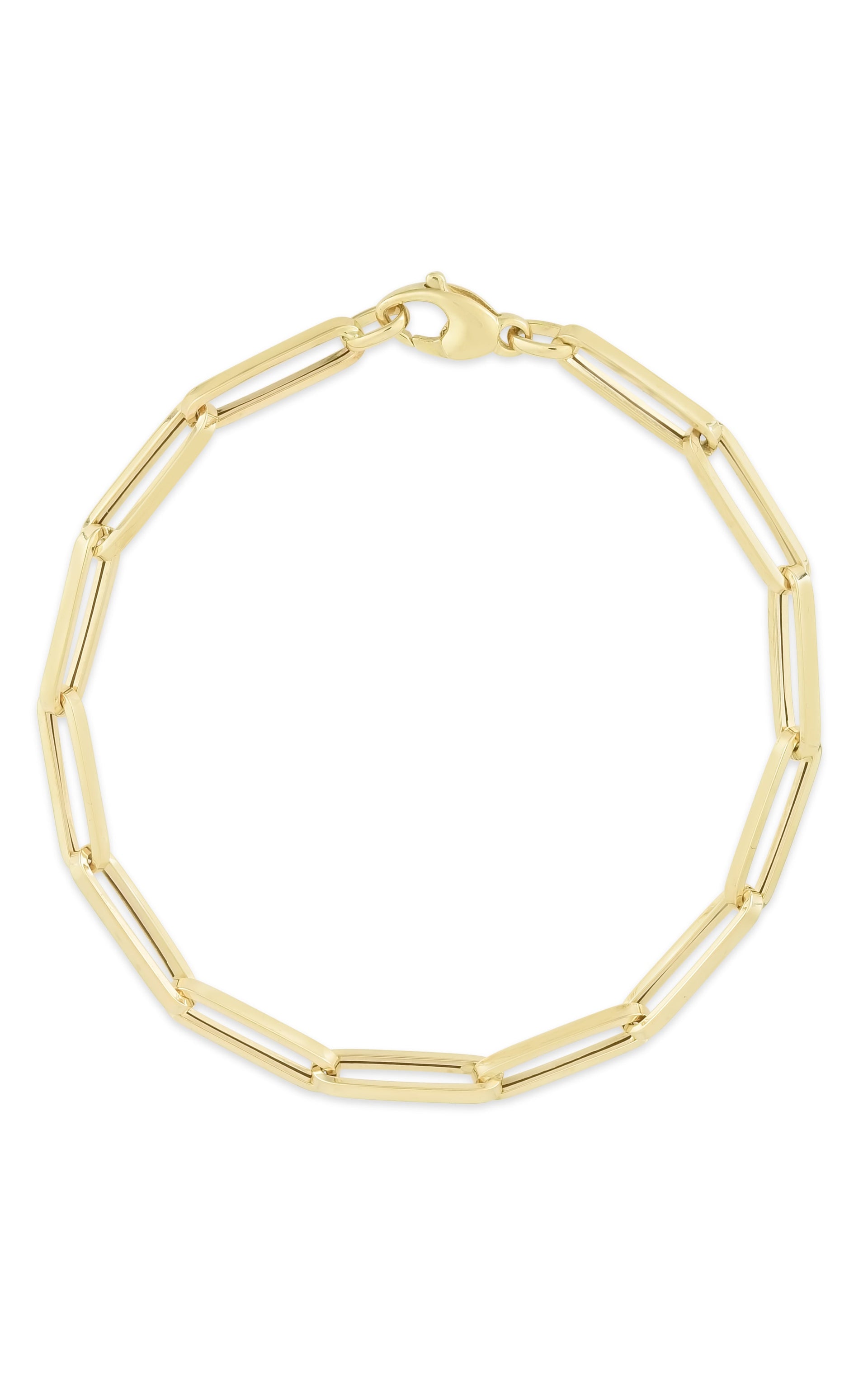14K Italian Gold Paperclip Link Bracelet