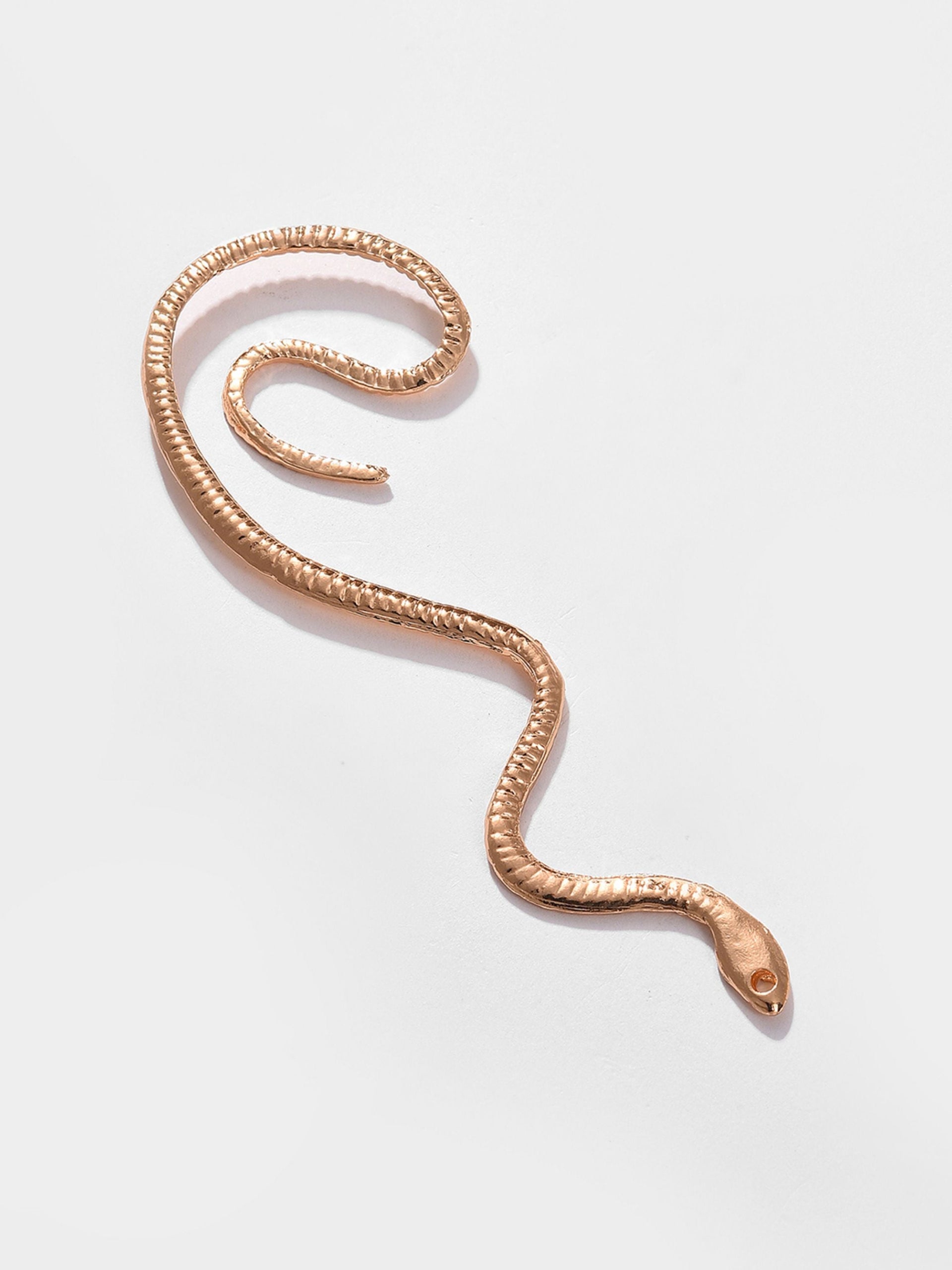 Gold-toned Contemporary Ear Cuff Earrings