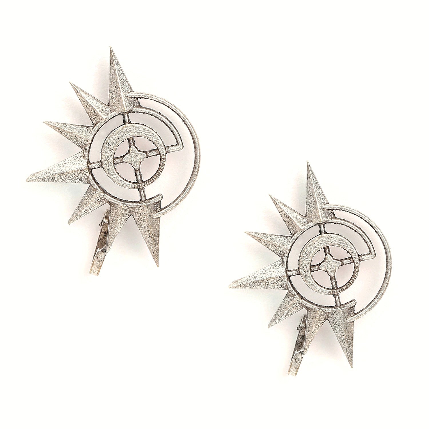 Oxidised Silver-plated Quirky Ear Cuffs