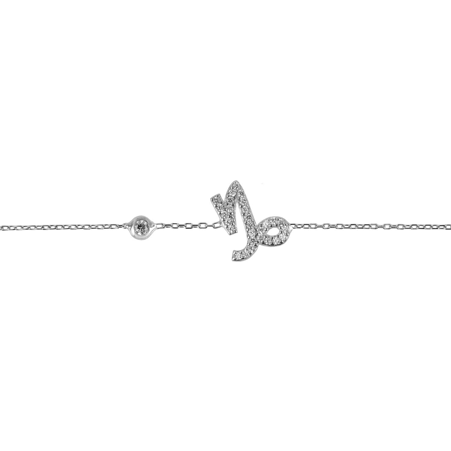 Zodiac Horoscope Star Sign Bracelet Capricorn Silver