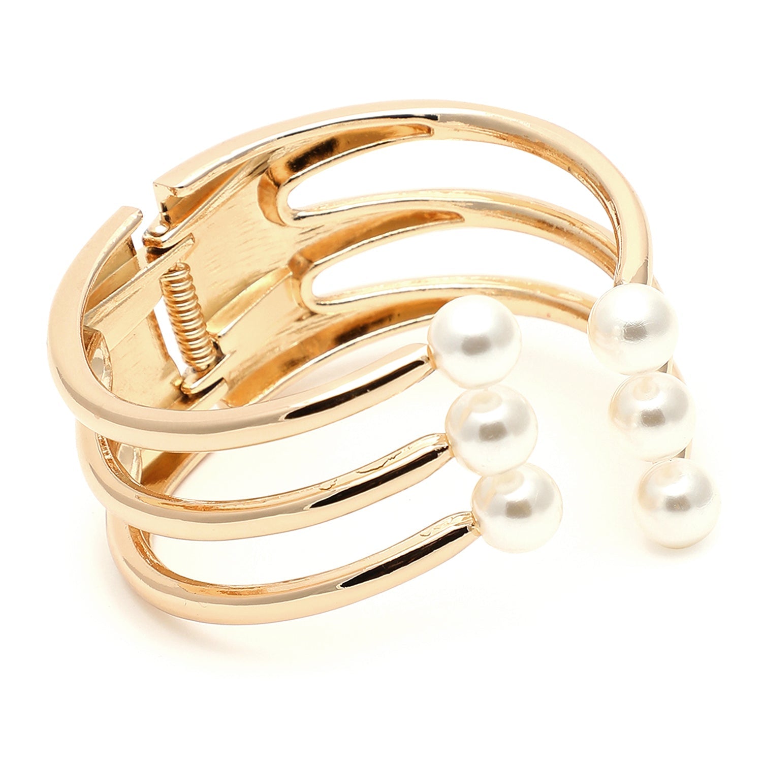 Gold Color Gold Plated Pearls Bracelet For Women's