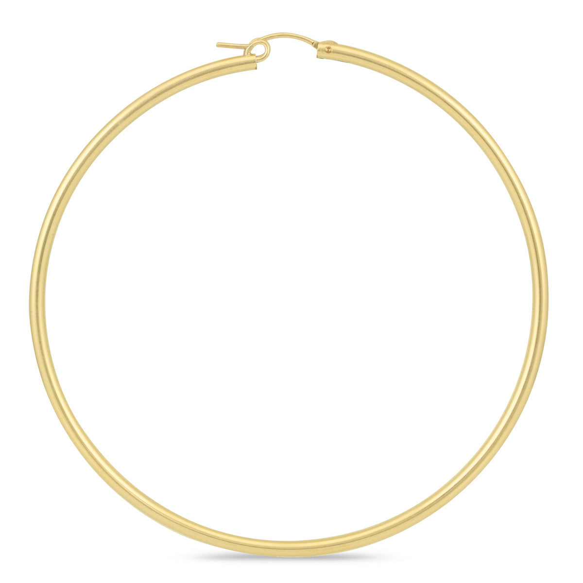 14K Filled Hoop Earrings 76Mm