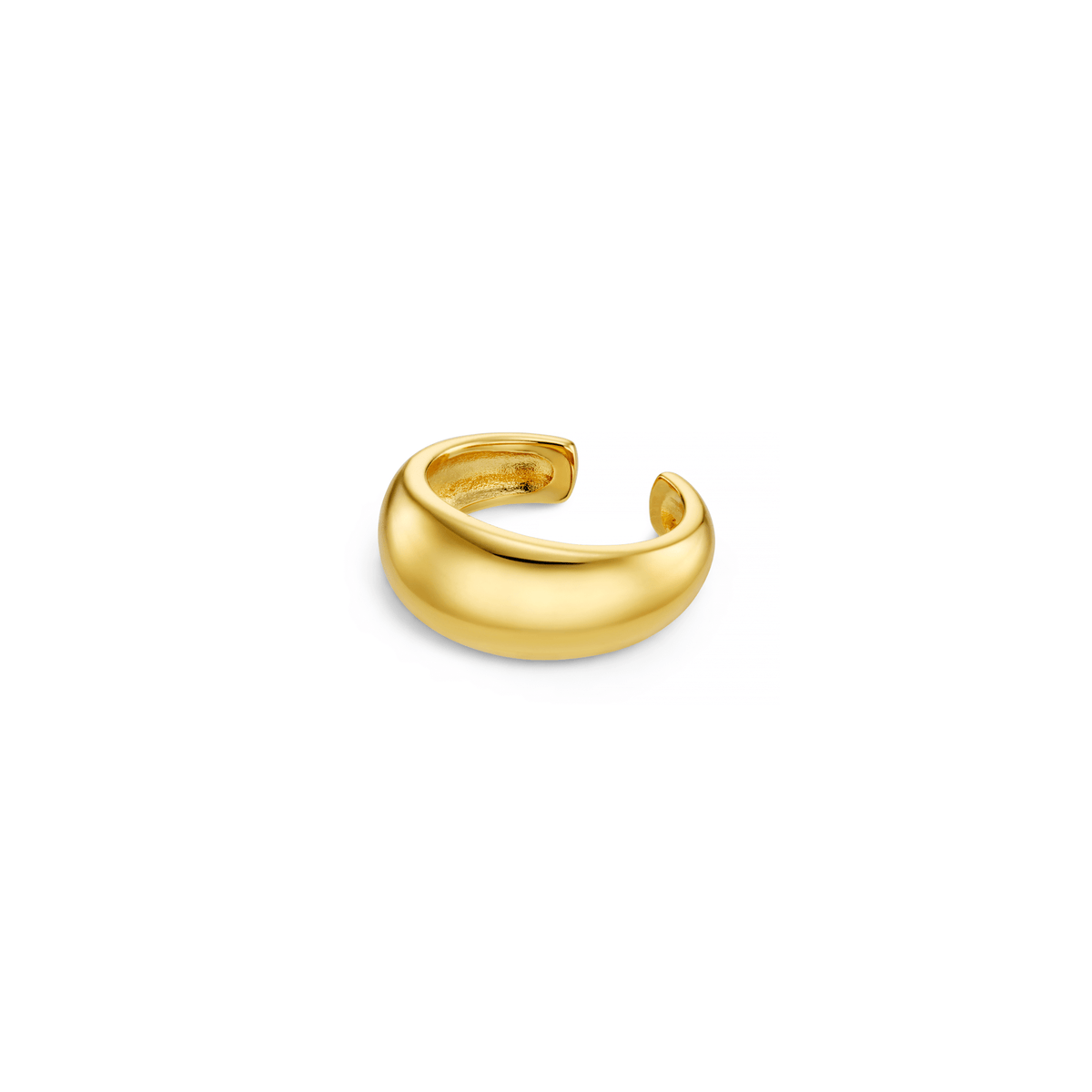 Polished Domed Ear Cuff - Gold