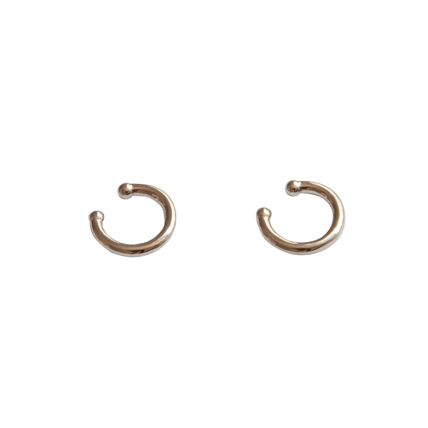 Silver Galaxy Ear Cuff Minimal Climber Pair Double Crawler