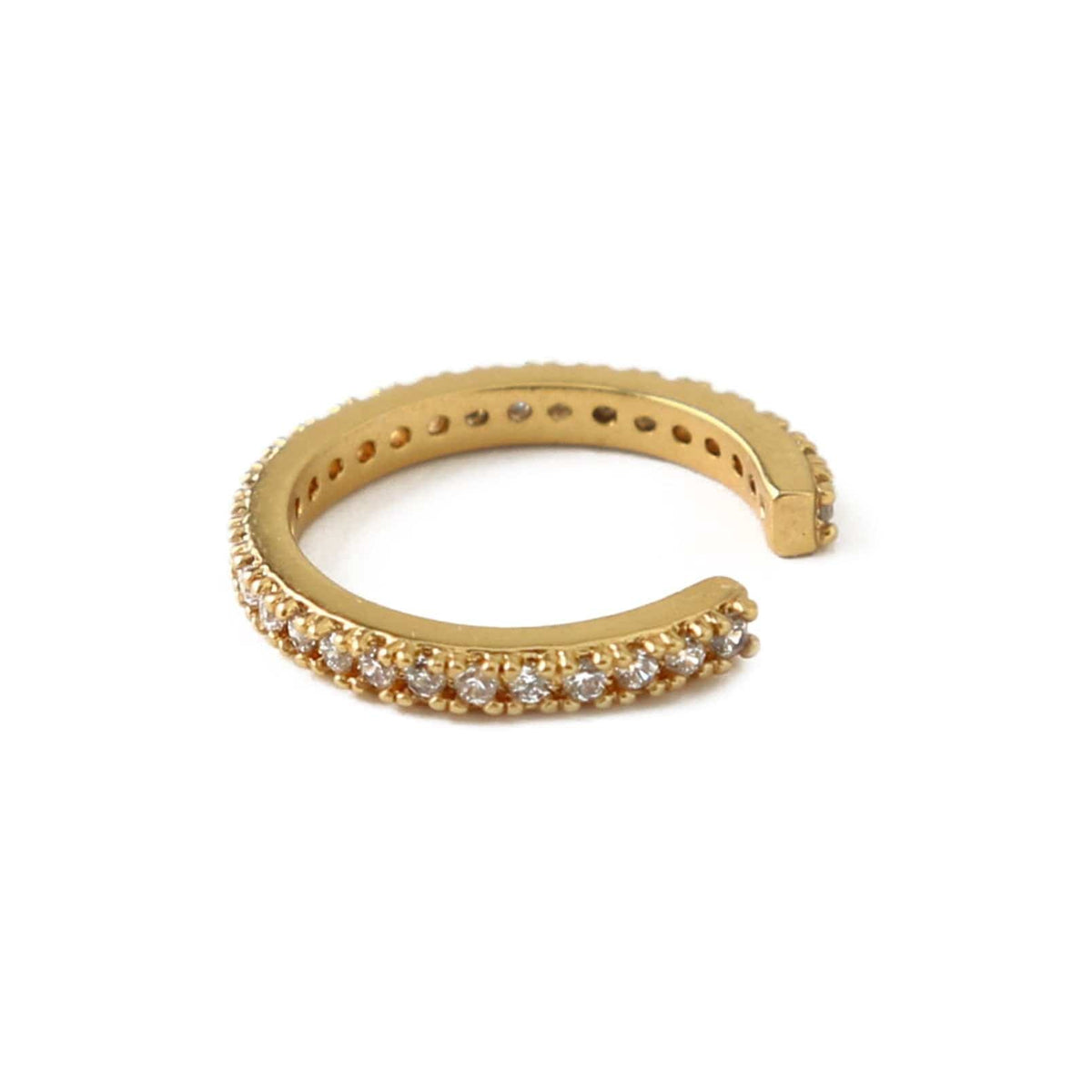 Fine Pavé Ear Cuff - Gold